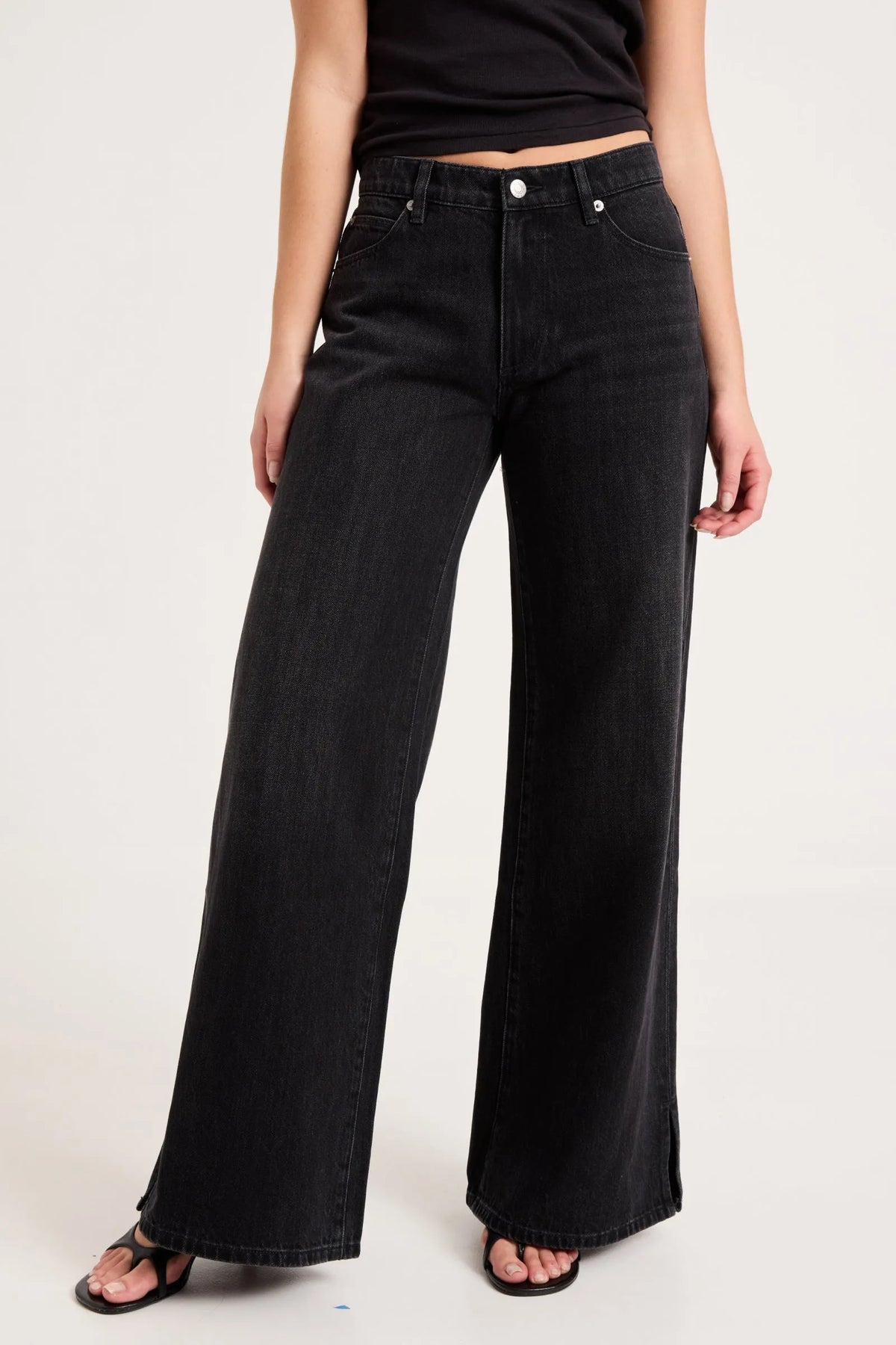 Frankie Loose Jean Long - Mercer Black