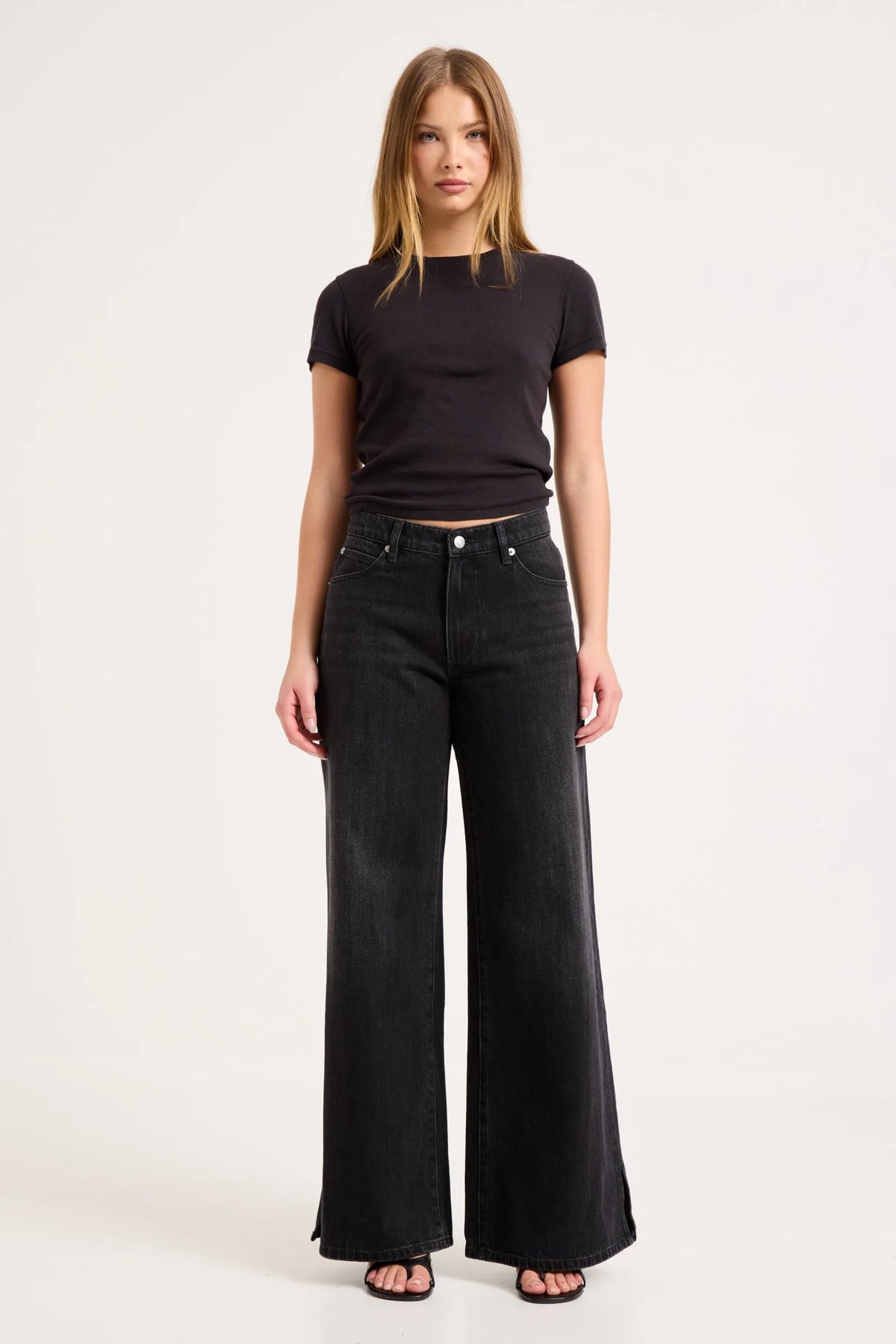Frankie Loose Jean Long - Mercer Black