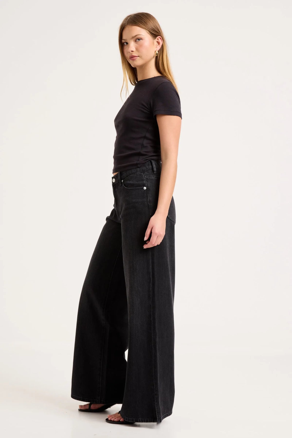 Frankie Loose Jean Long - Mercer Black