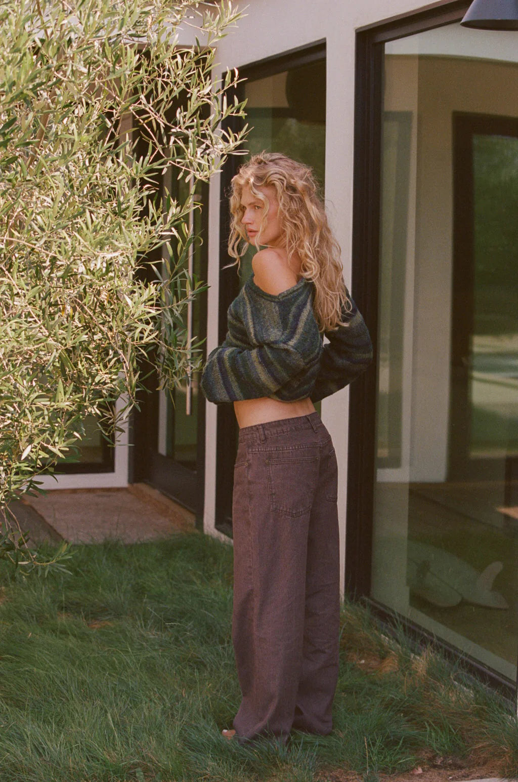 Charlie Low Rise Denim Jean - Chocolate