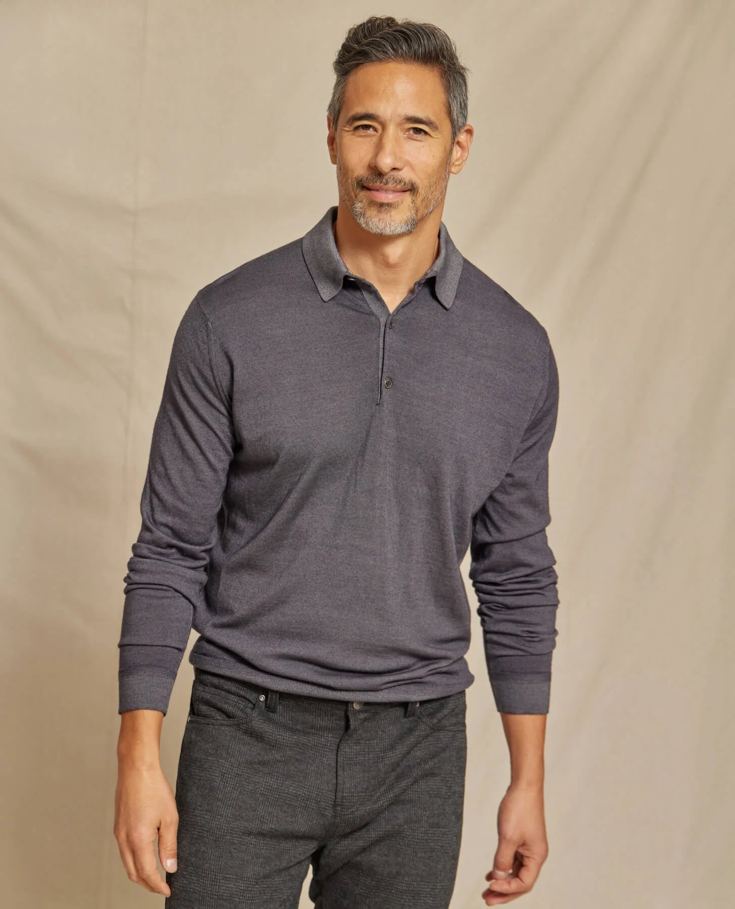 The Harrison - LS Lightweight MERINOMax Polo