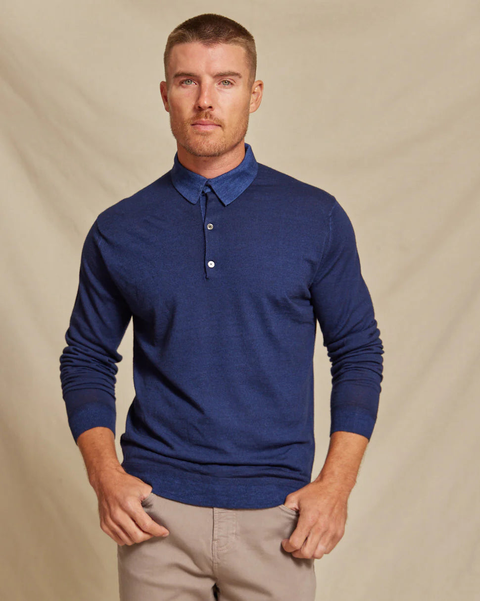 The Harrison - LS Lightweight MERINOMax Polo