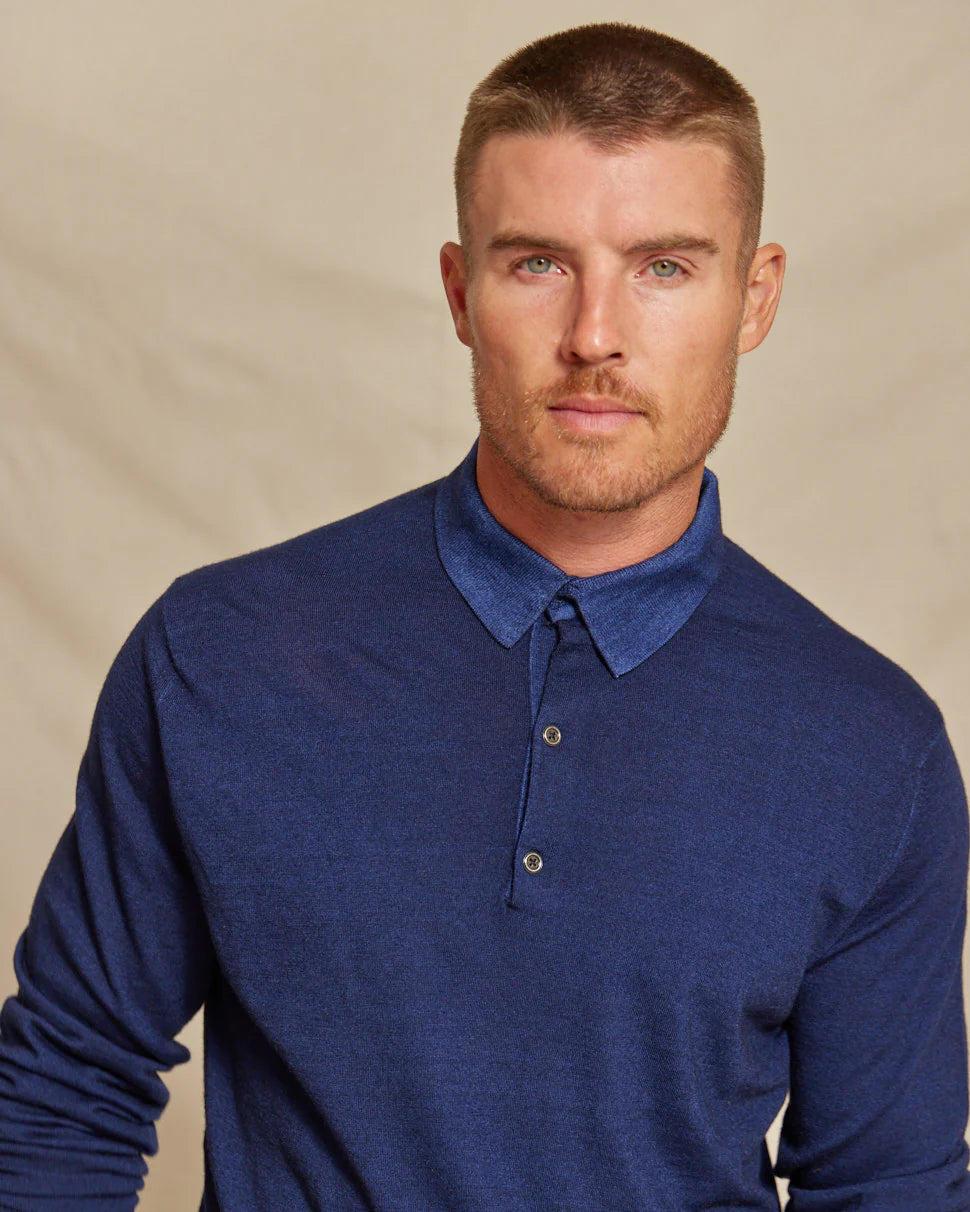 The Harrison - LS Lightweight MERINOMax Polo