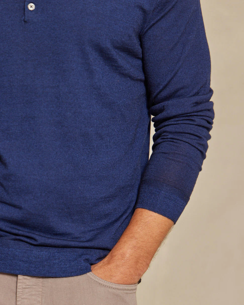 The Harrison - LS Lightweight MERINOMax Polo