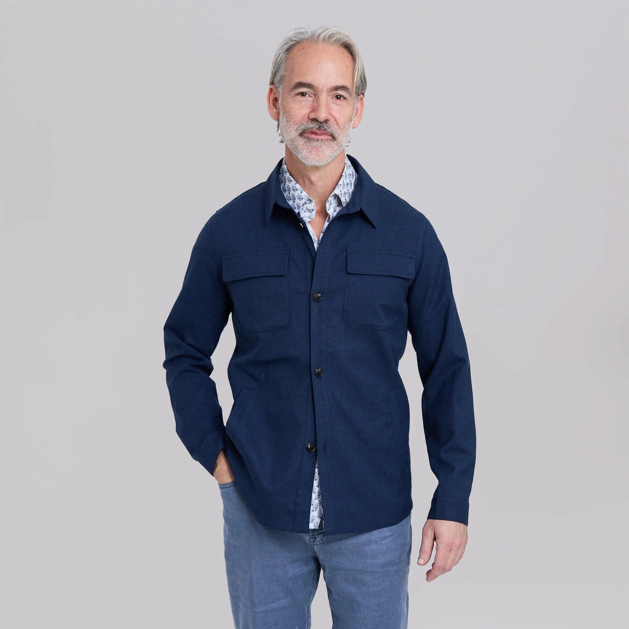 The Drummond - Light Weight Chore Jacket - Navy
