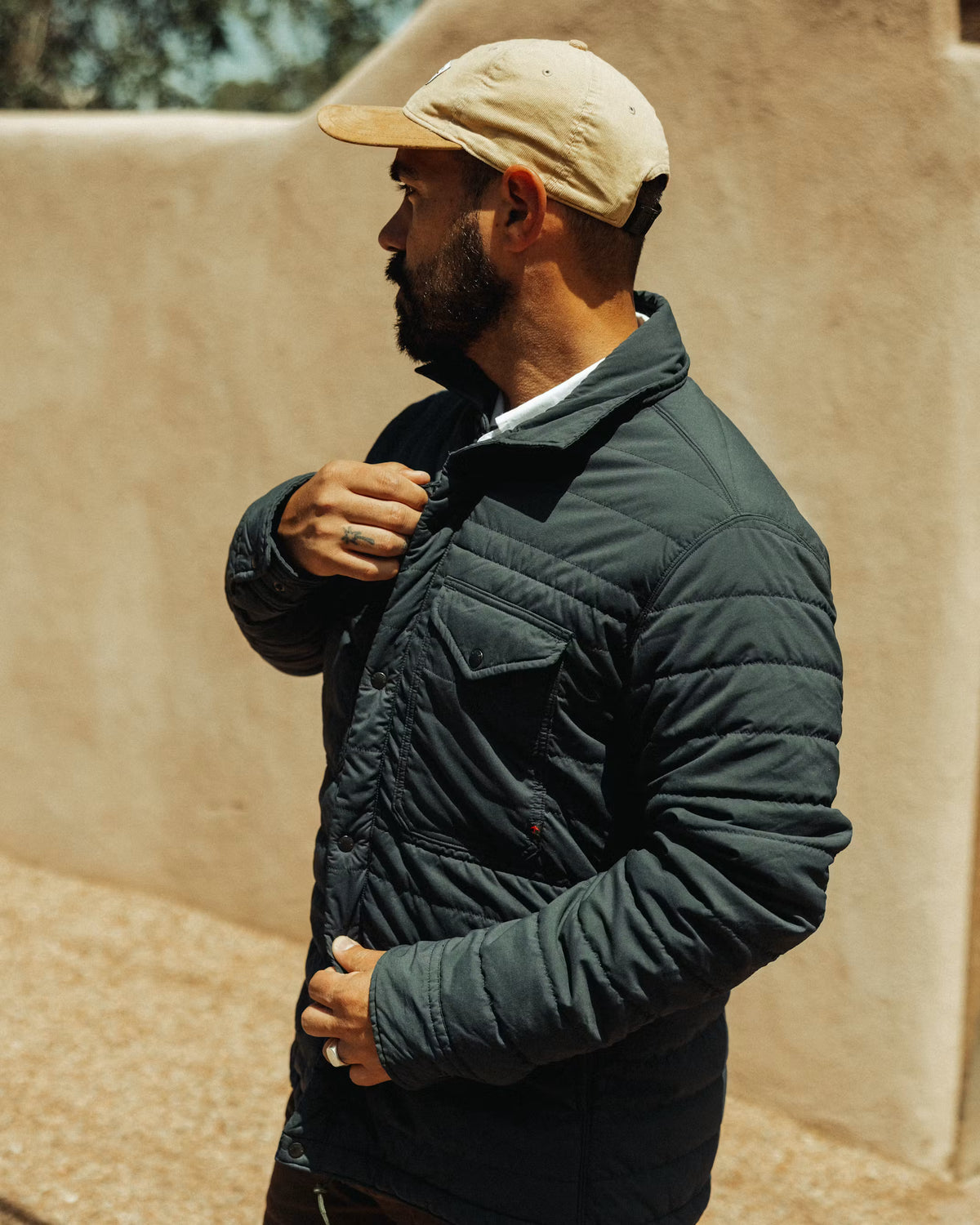Quilted Superfleece Jacket - Navy