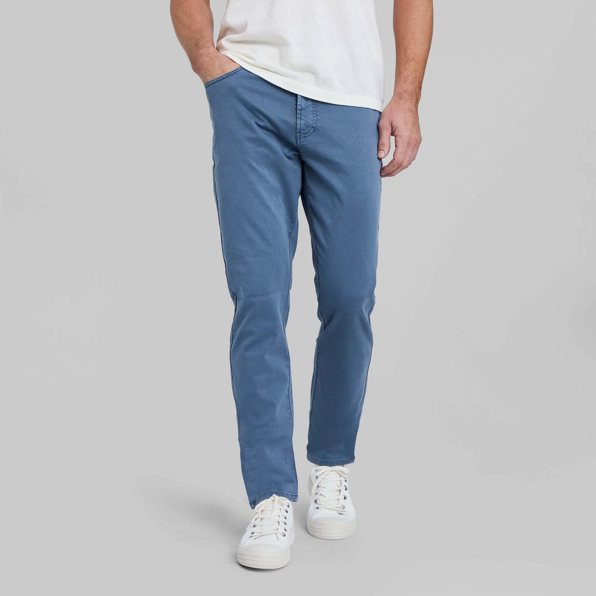 R51 Pant - Flex Terry Comfort Stretch 5-Pocket - Medium Blue