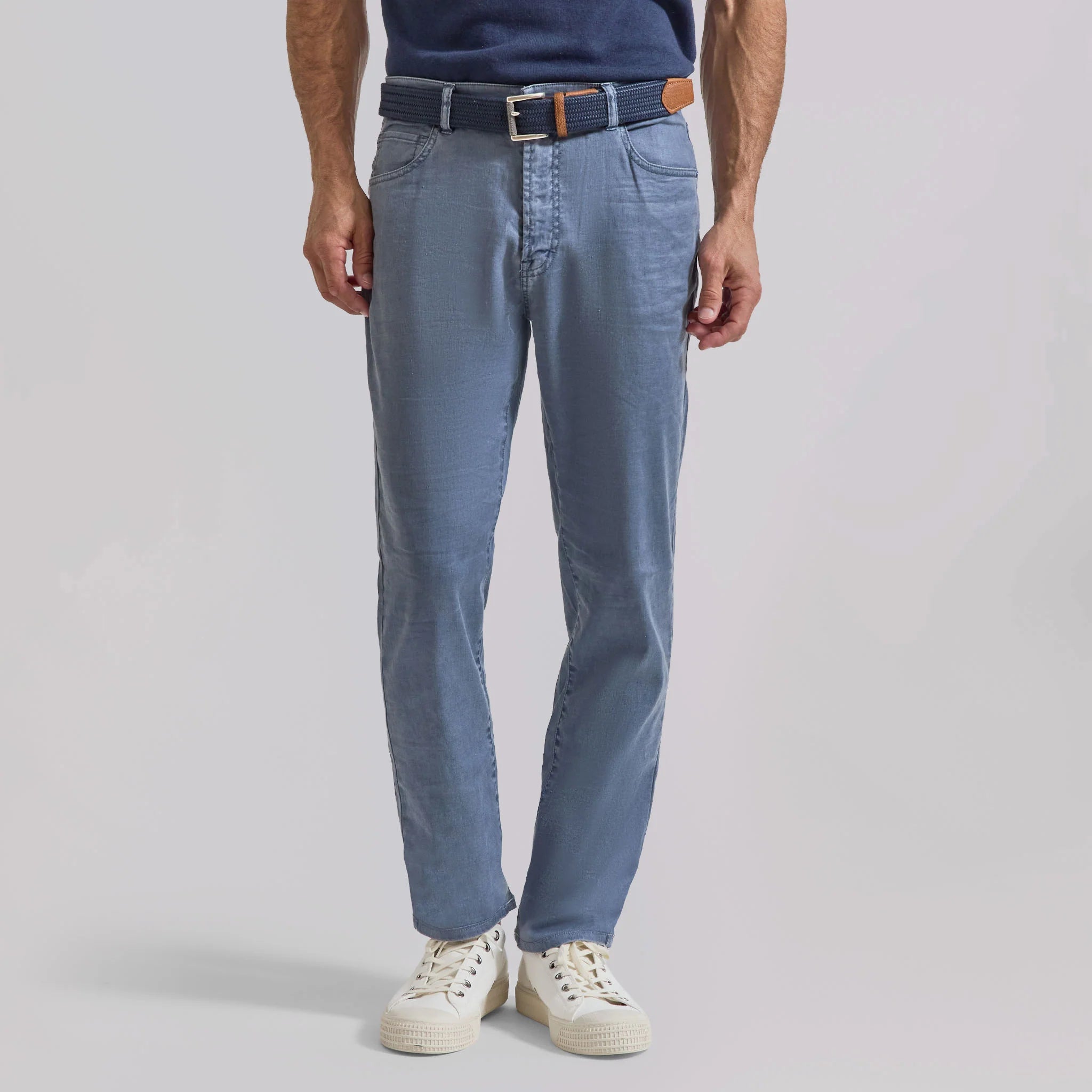 R51 Pant - Lino Elastico 5-pocket - Medium Blue