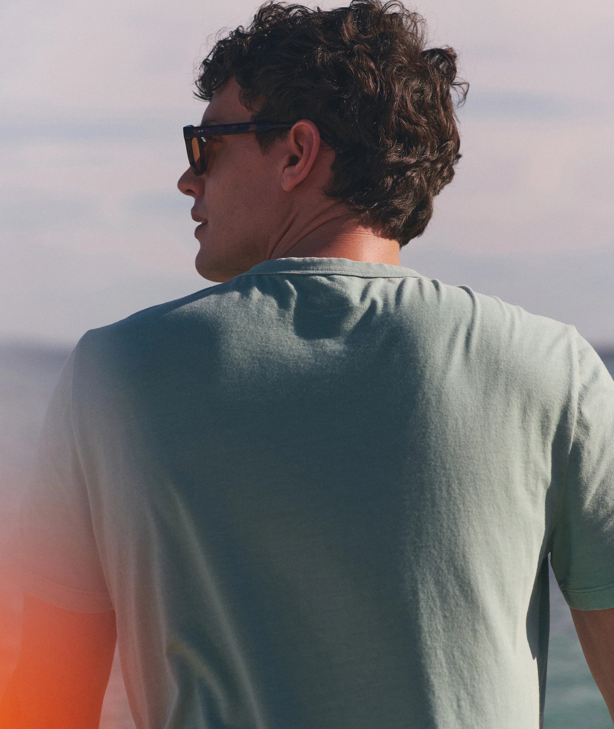 Hemp Cotton Relaxed Tee - Iceberg Green