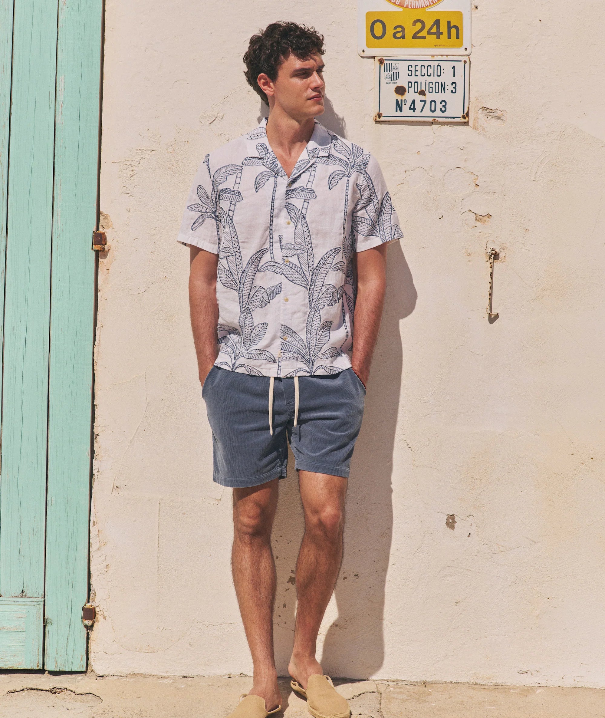 Saturday Corduroy Short 6" - Faded Navy