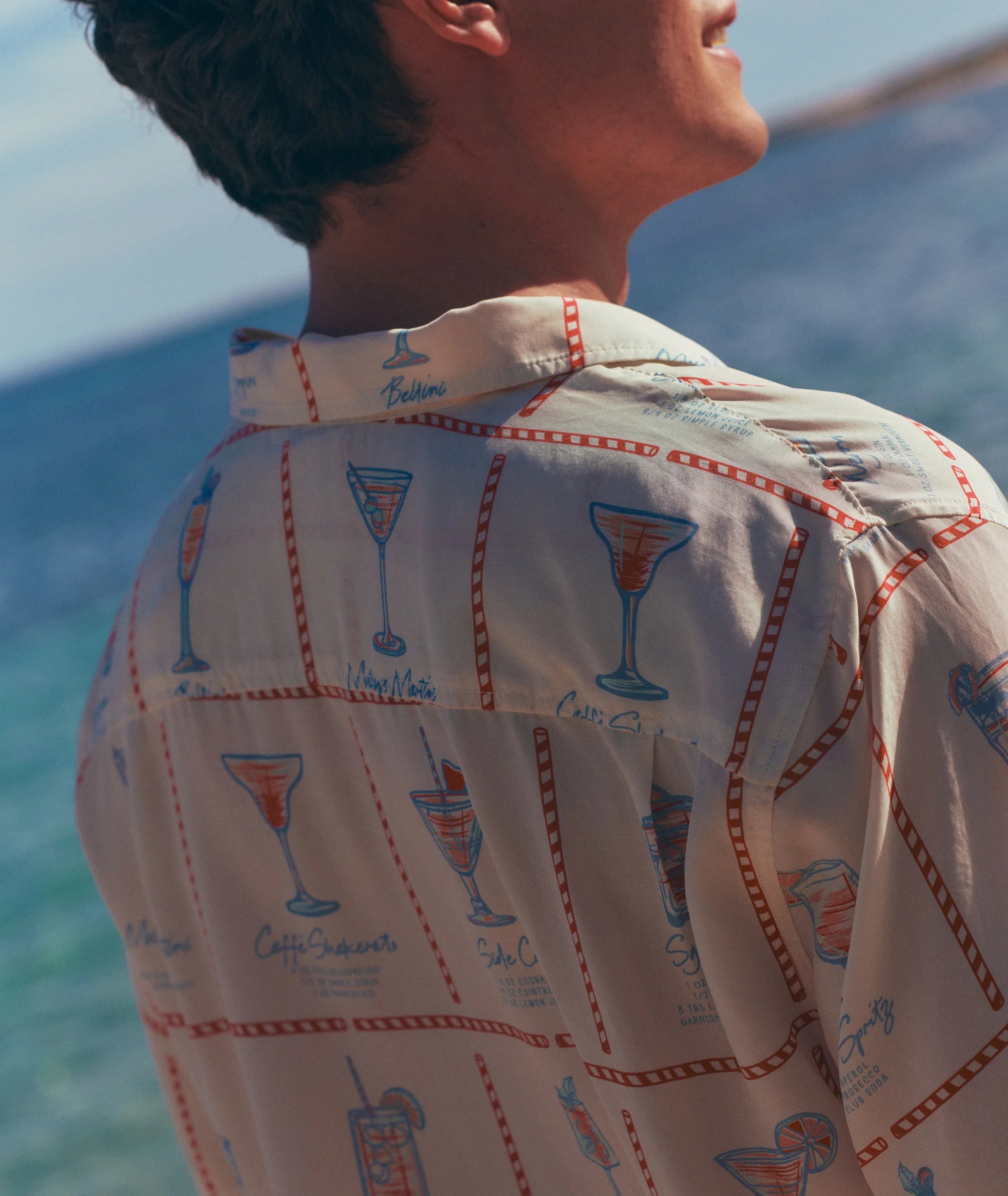 Luzio Resort Shirt - Multi Happy Hour Print