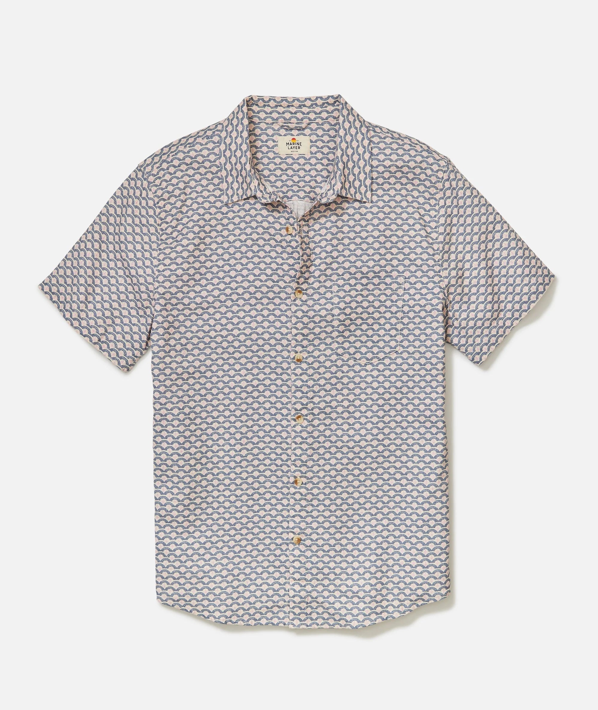 Stretch Selvage Short Sleeve Shirt
