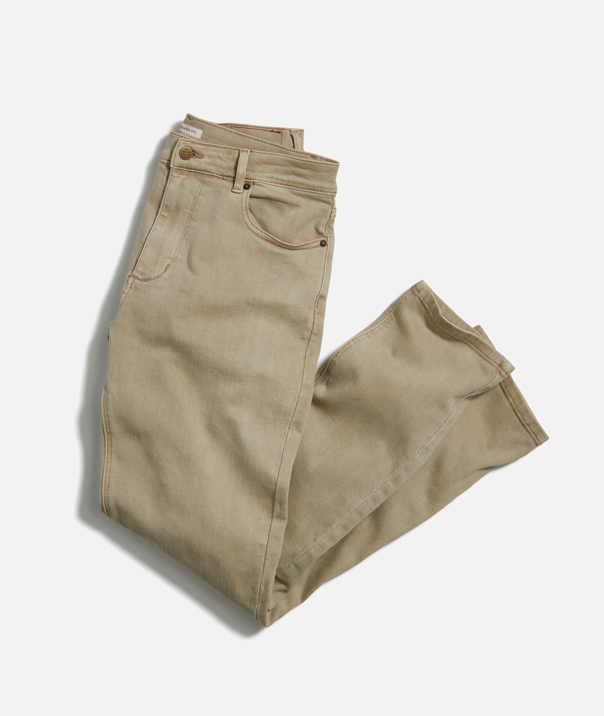 5 Pocket Athletic Fit Twill Pant