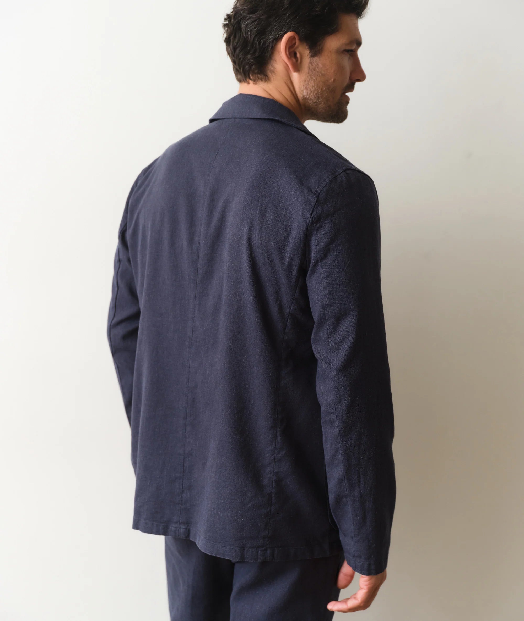 Hemp Blazer - Navy