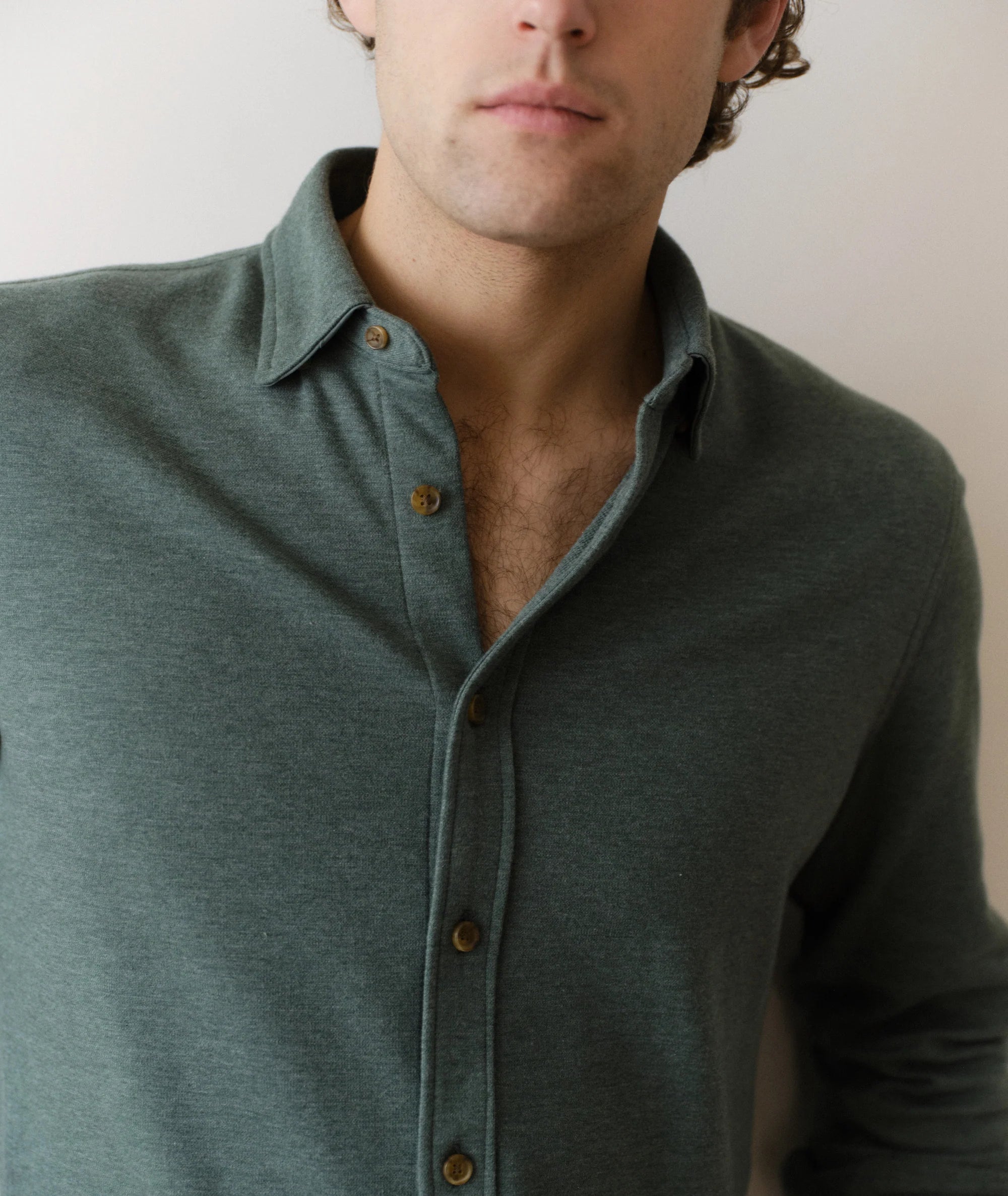Pacifica Stretch Shirt - Green Heather