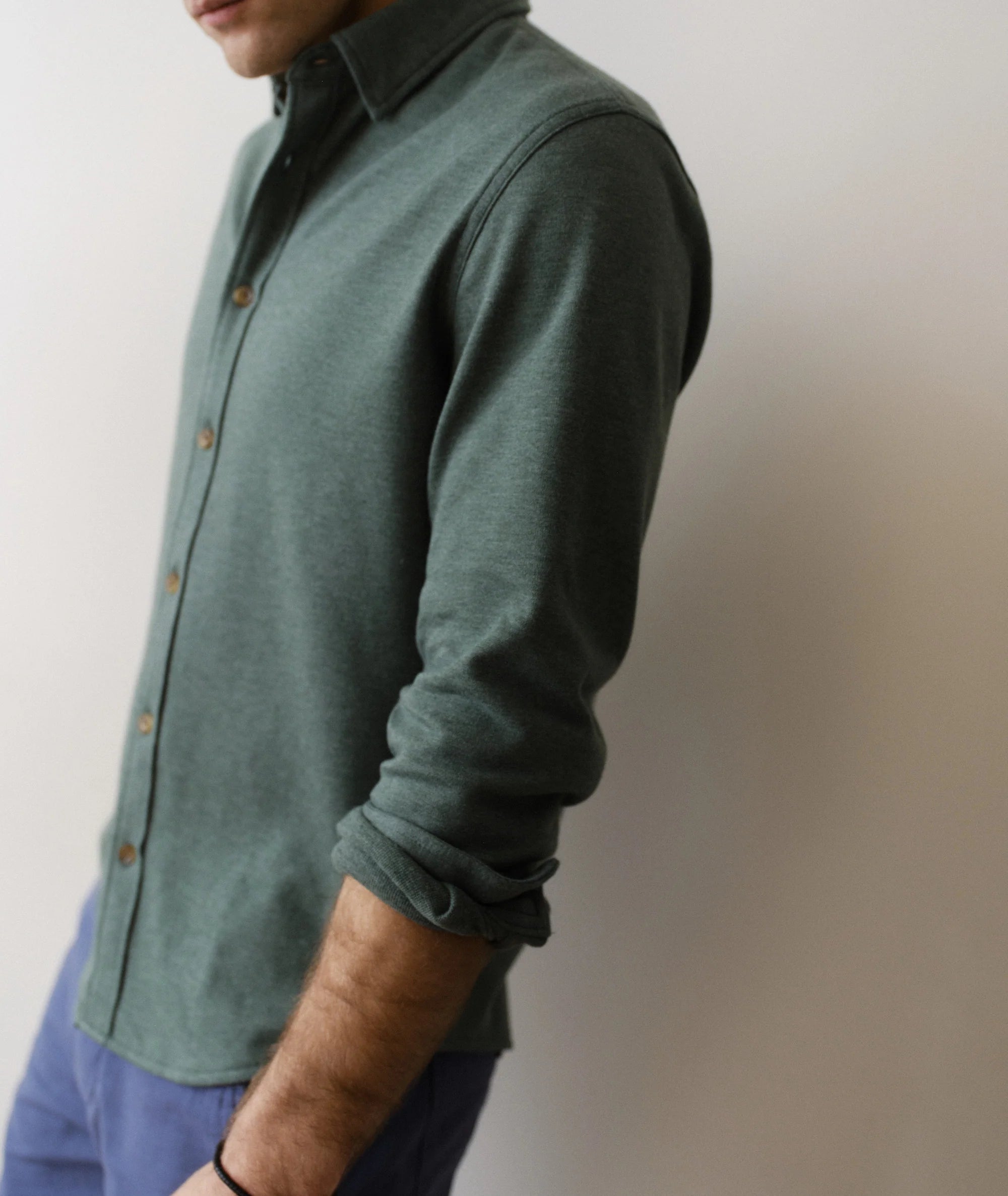 Pacifica Stretch Shirt - Green Heather