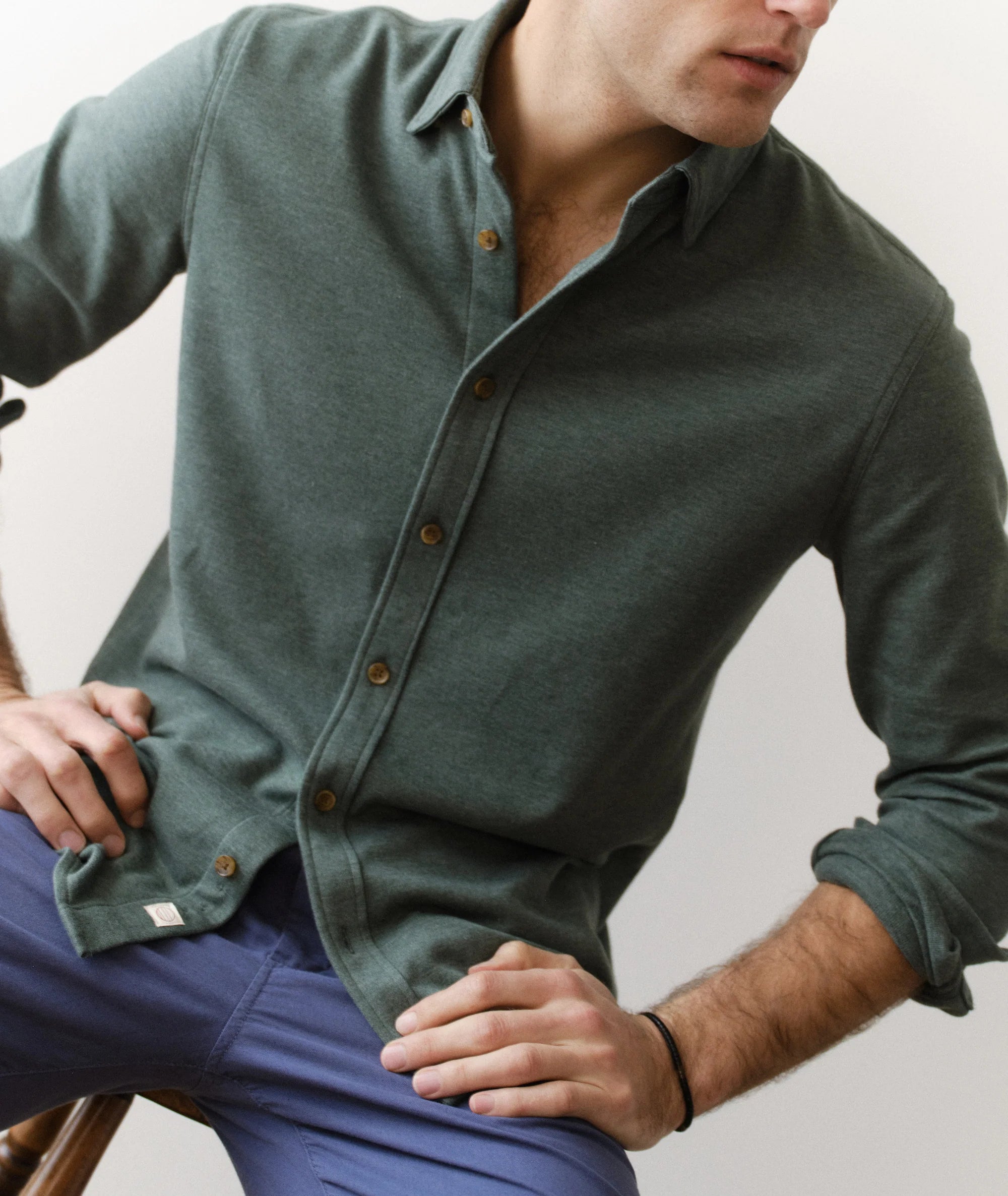 Pacifica Stretch Shirt - Green Heather