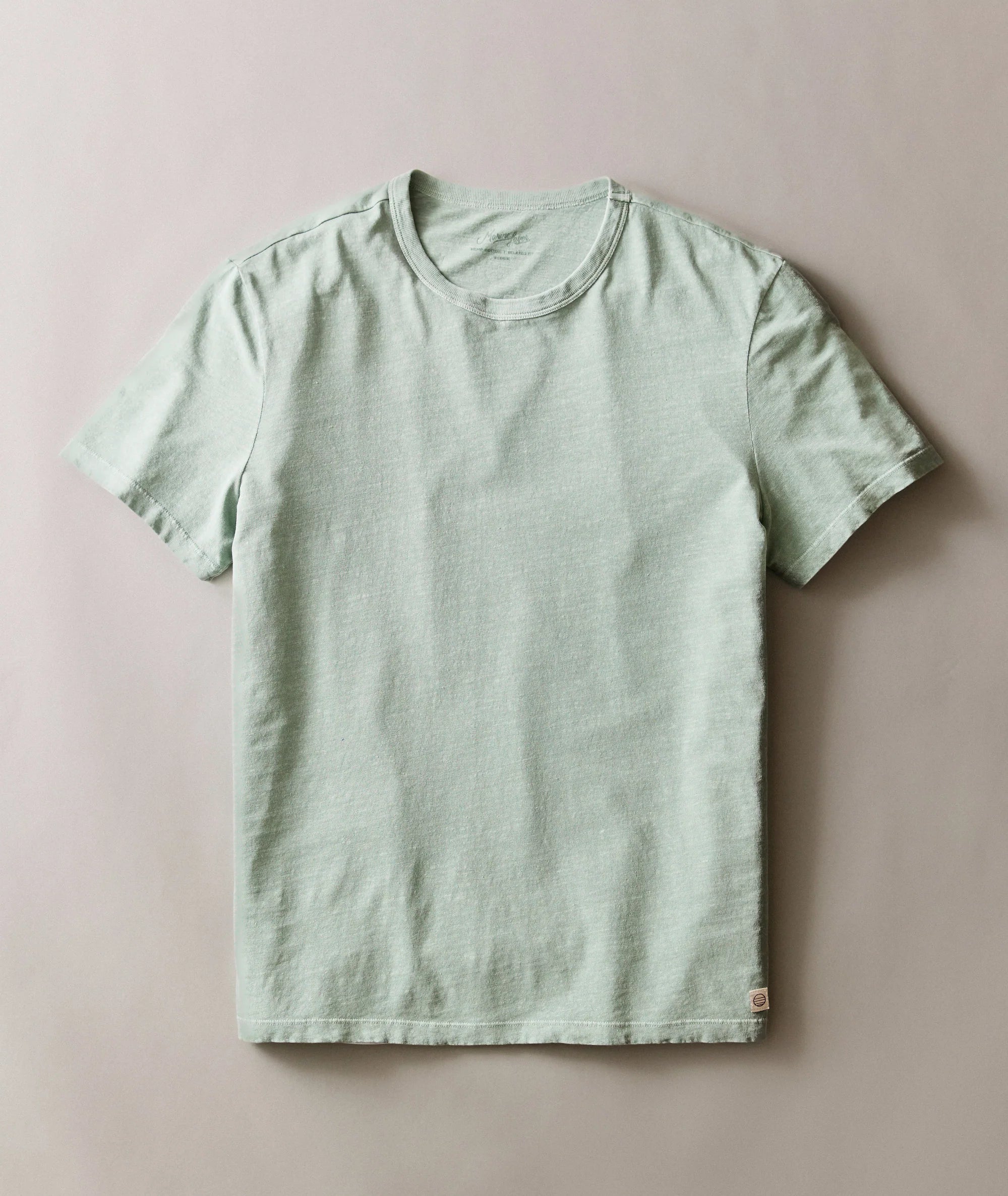 Hemp Cotton Relaxed Tee - Iceberg Green