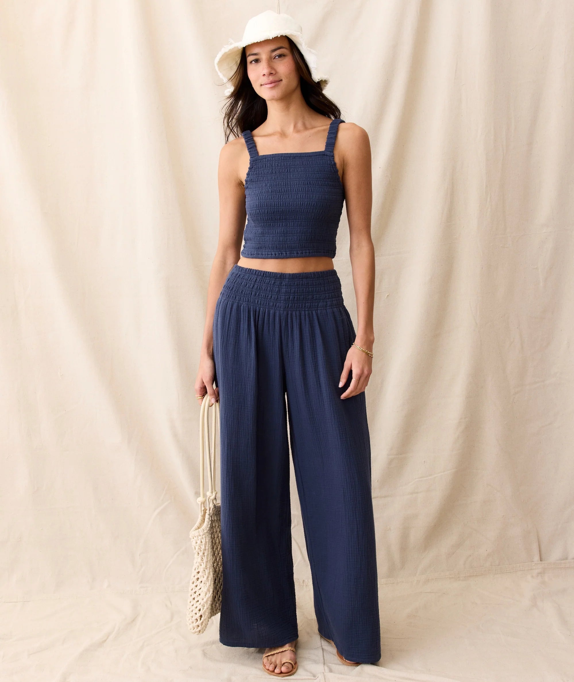 Sophia Double Cloth Palazzo Pant