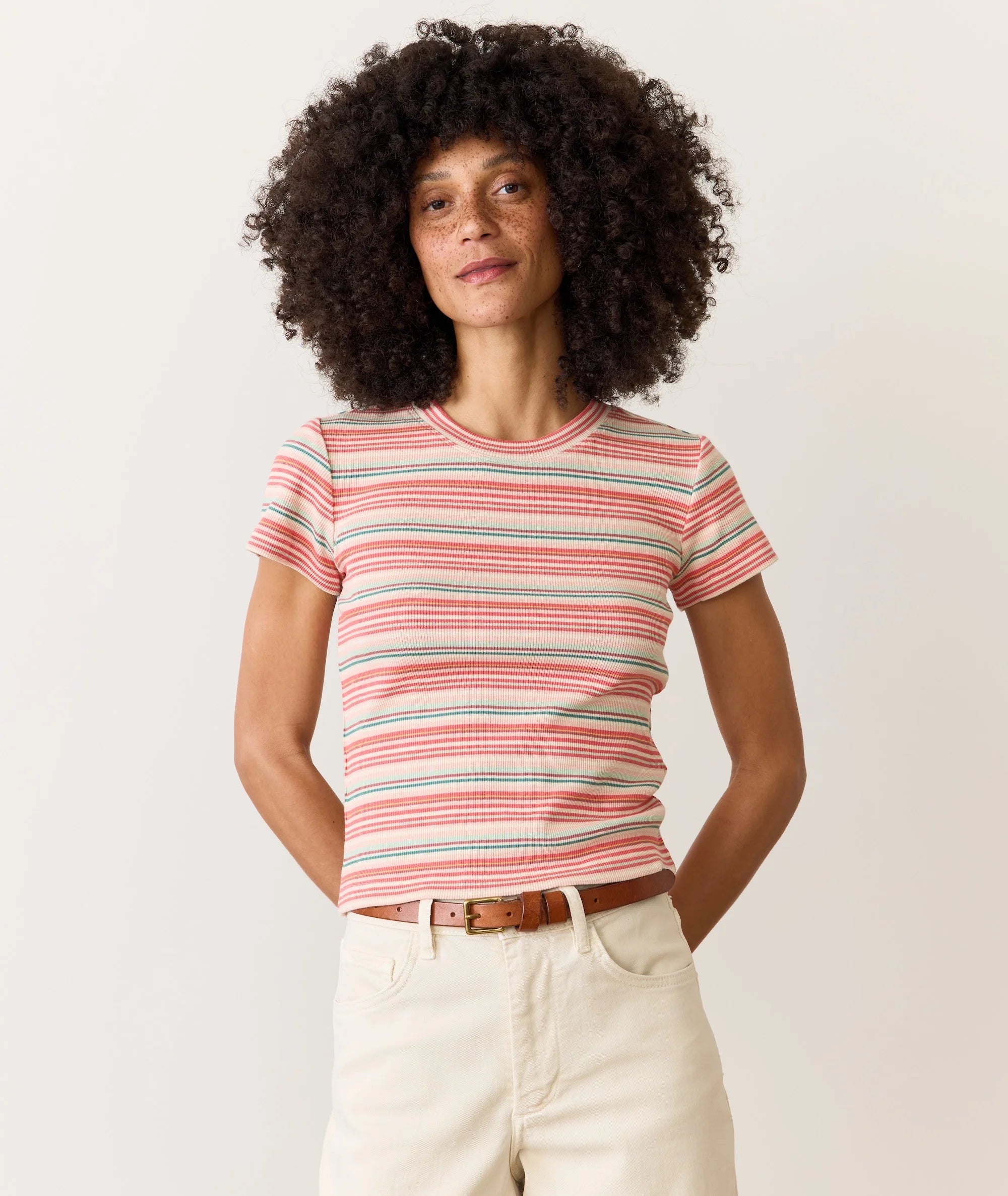 Lexi Rib Sun-In Crew Tee