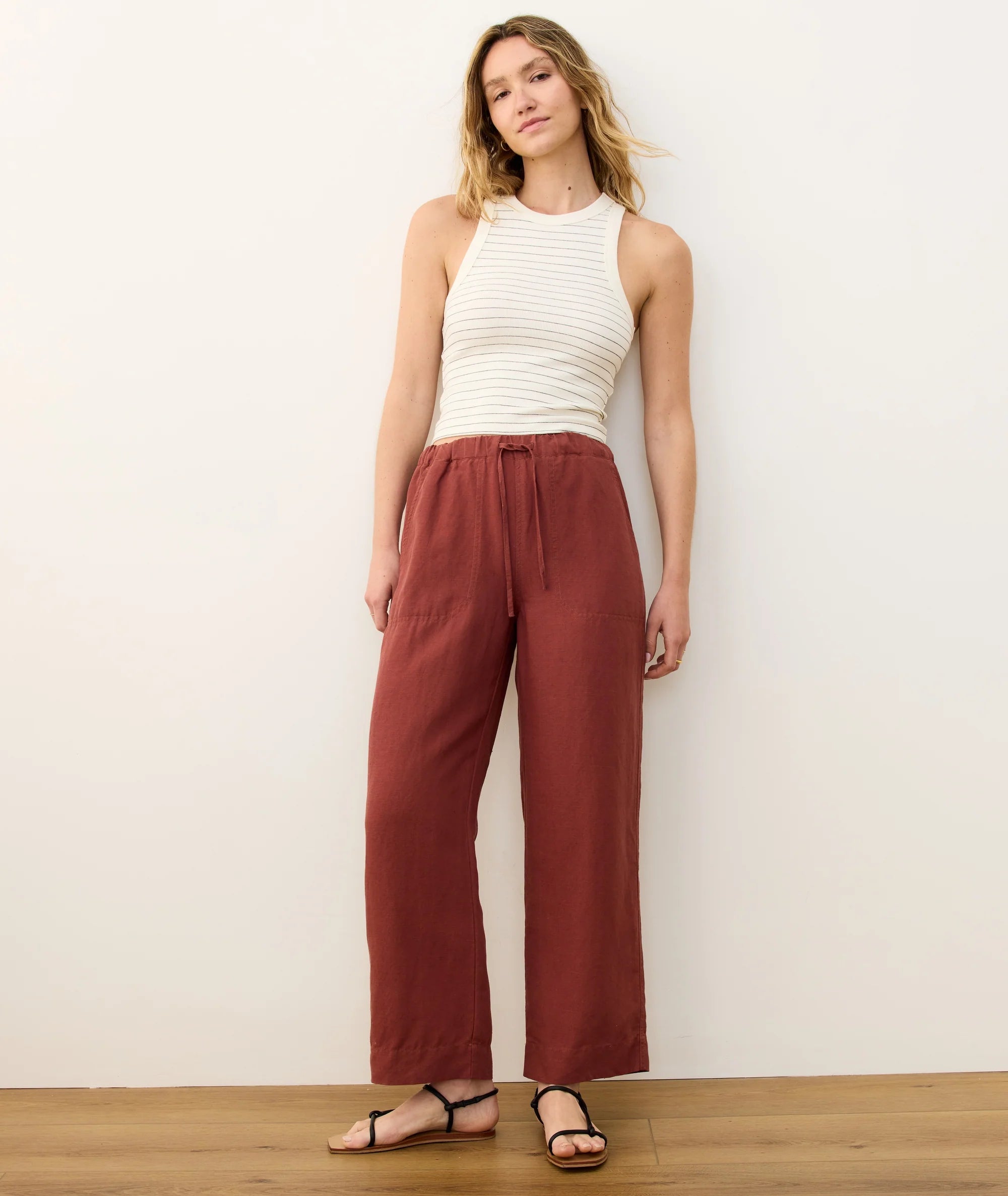 Lexi Rib Sun-In High Neck Crop Tank