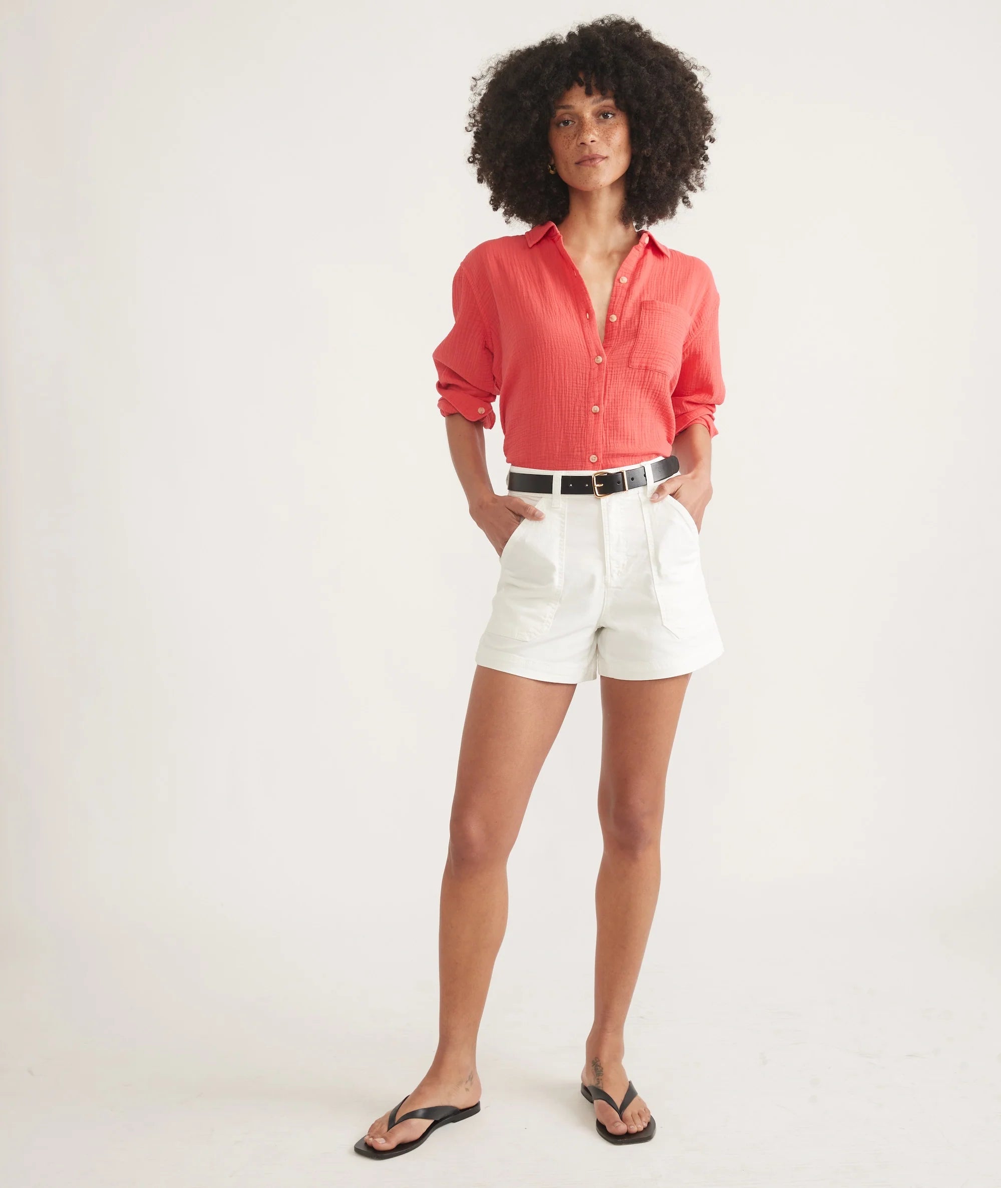 Abbey Double Cloth Button Down