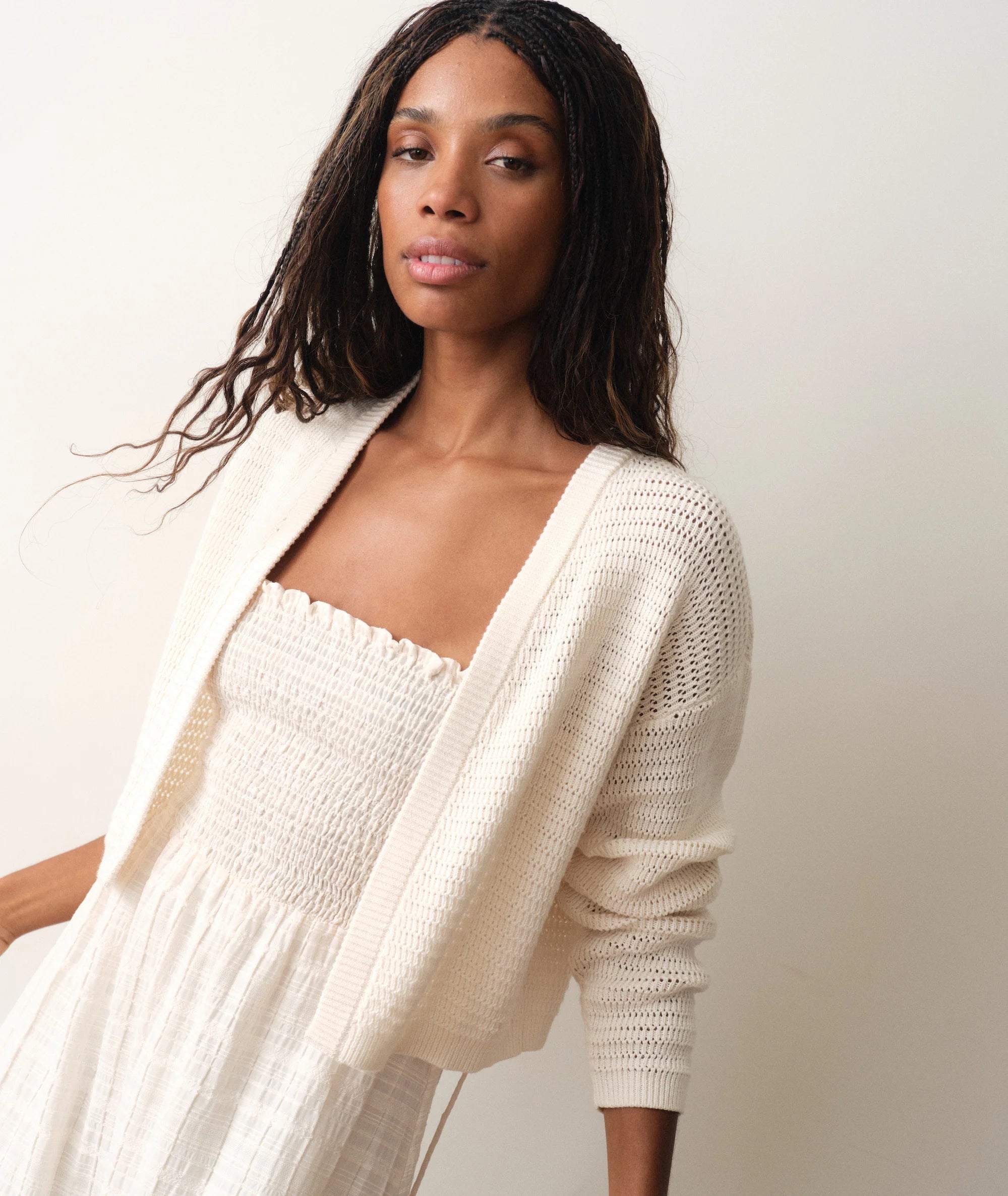 Anacapa Cardigan - Antique White