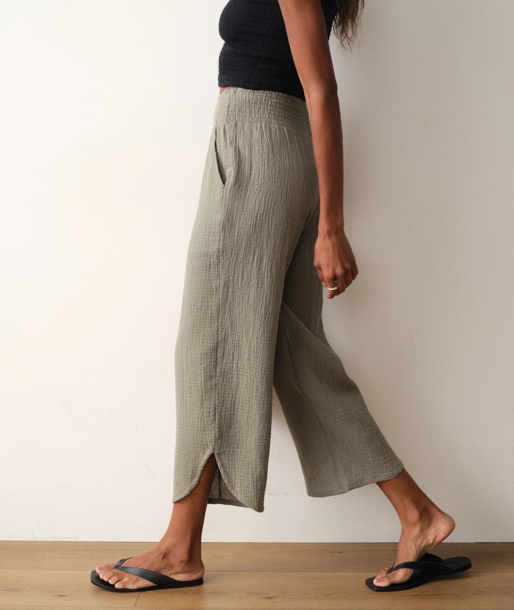 Cali Double Cloth Pant - Sage