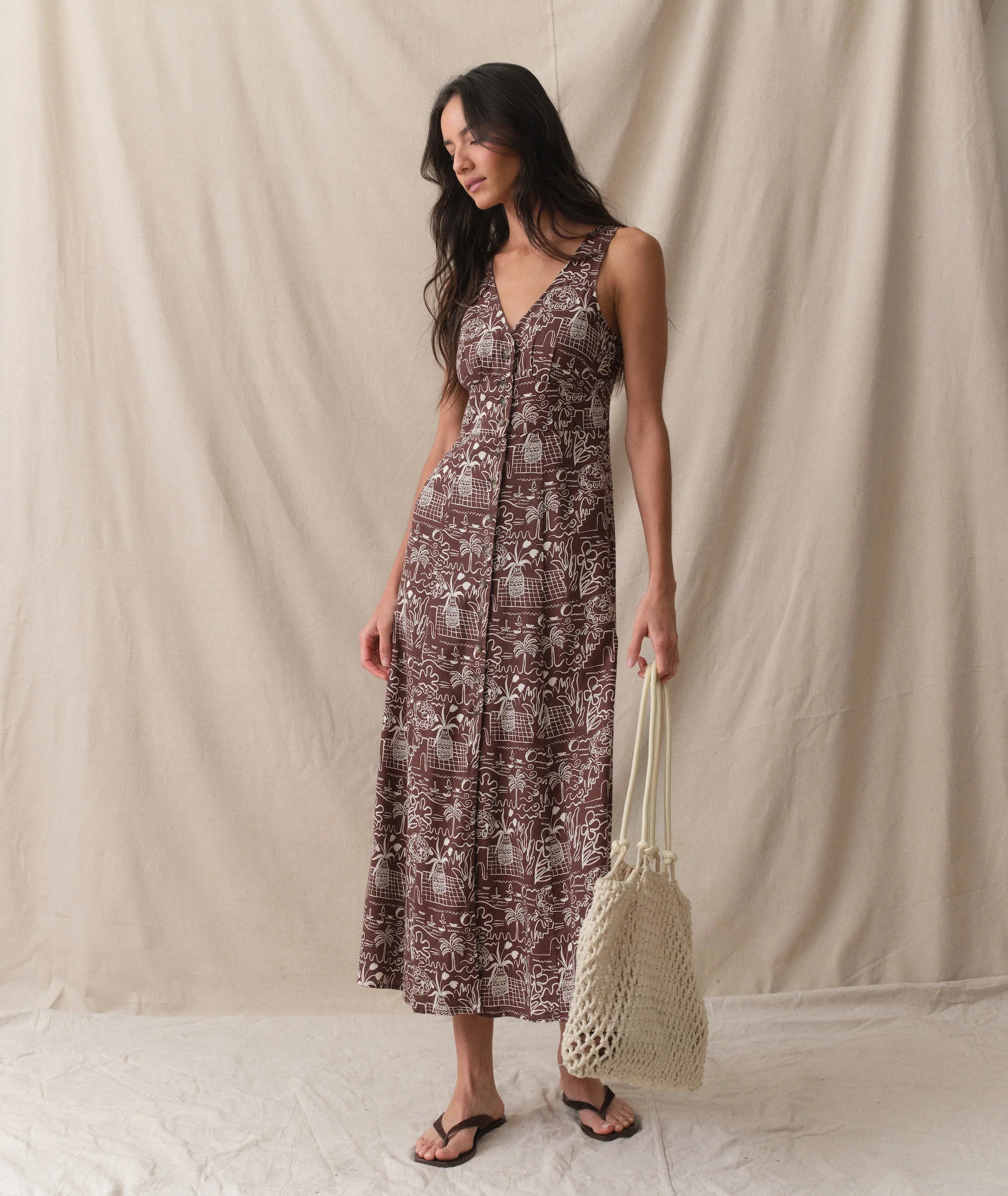Camila Maxi Dress - Flores Print