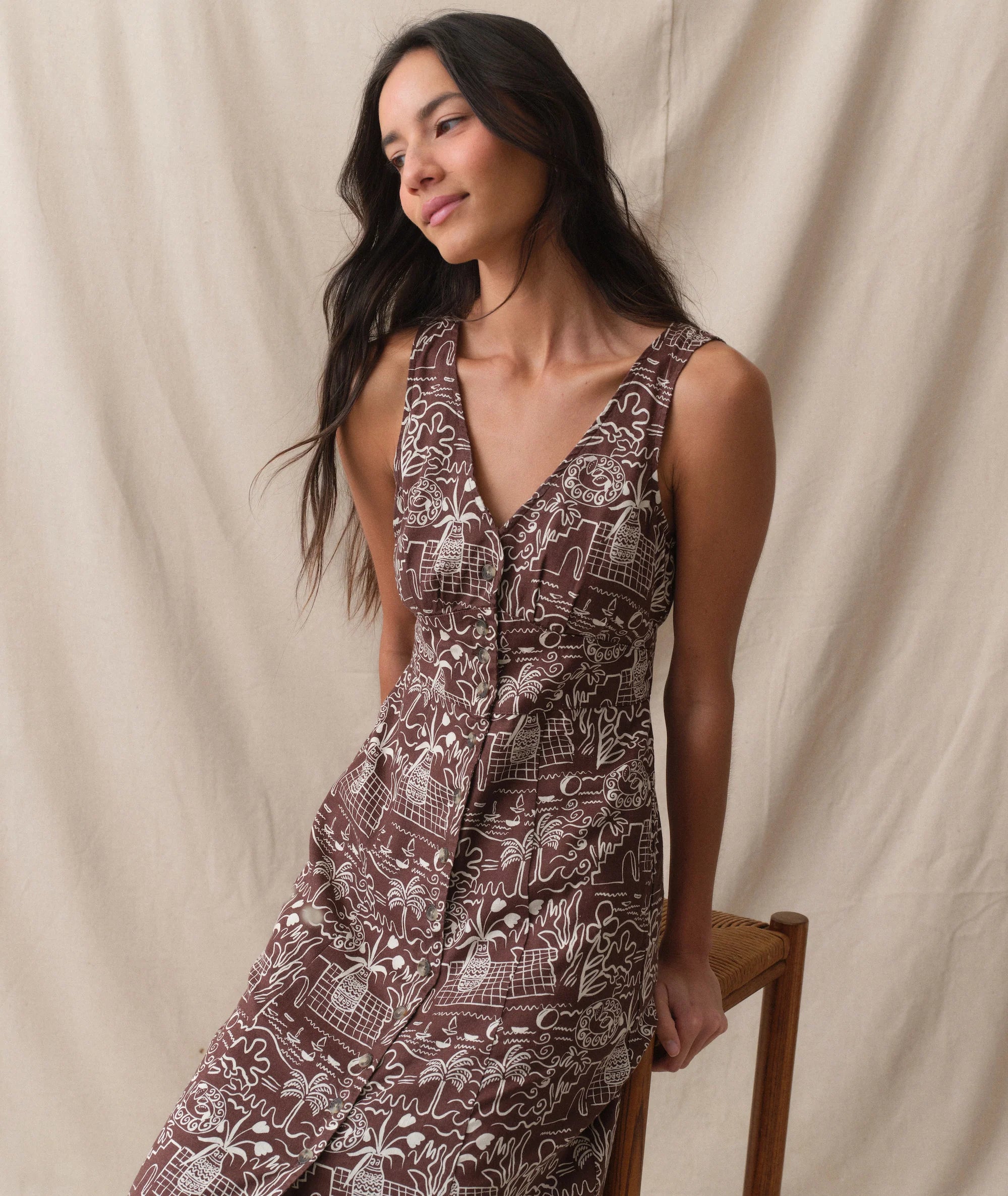 Camila Maxi Dress - Flores Print