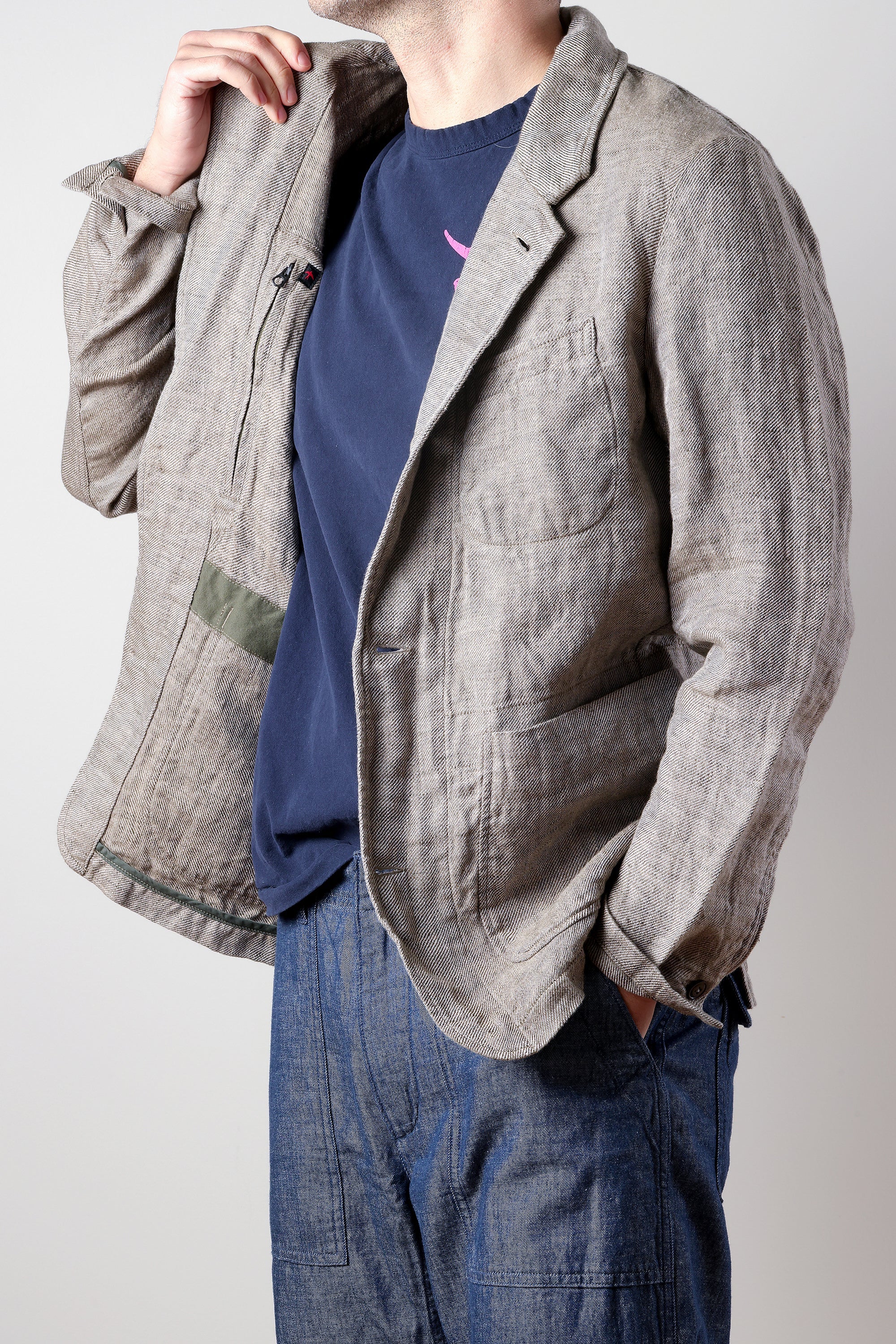 Tropical Trap Blazer - Wheat Rustic Twill