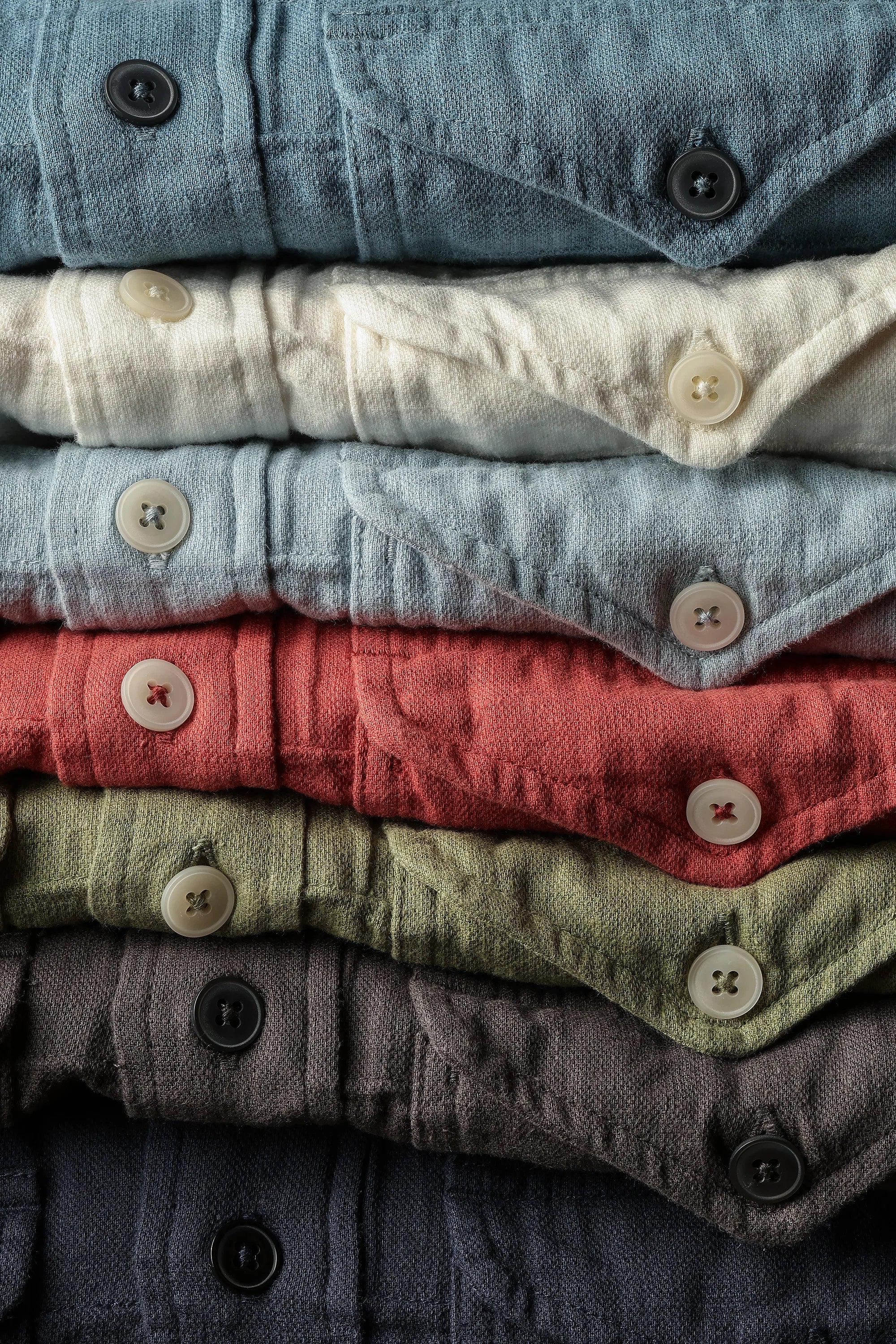 Slub Linen Workshirt - Bone