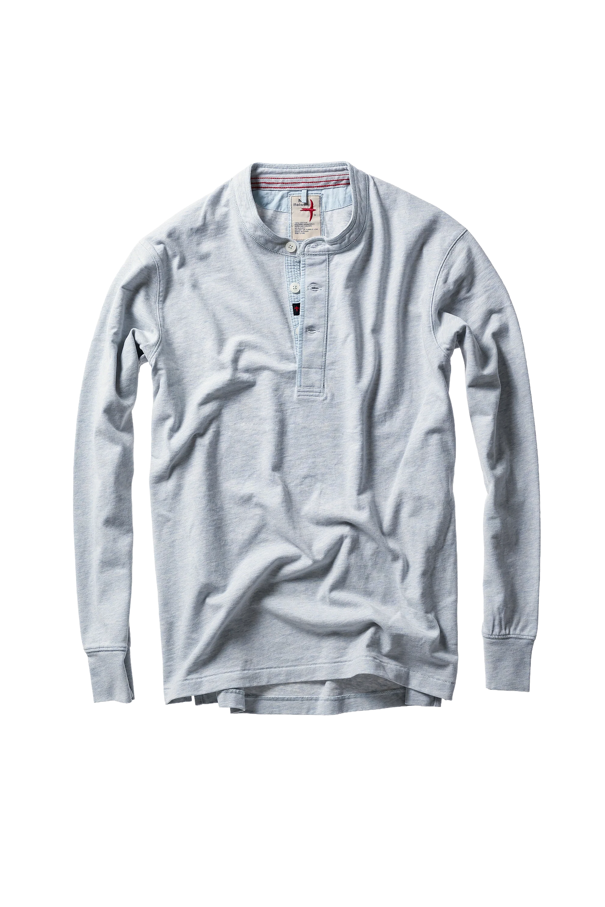 Ringspun Henley - Ice Blue