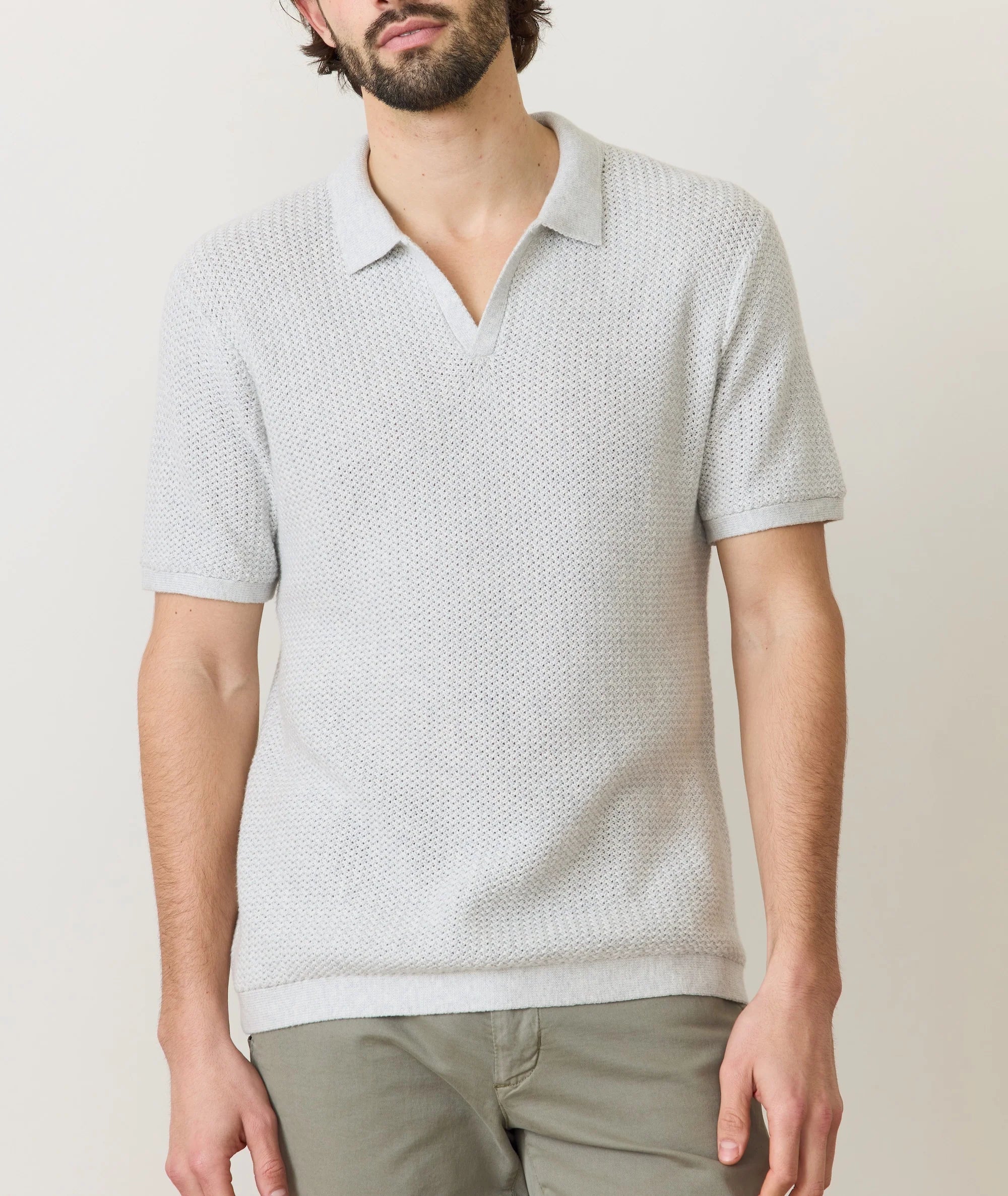 Conrad Vertical Stripe Sweater Polo