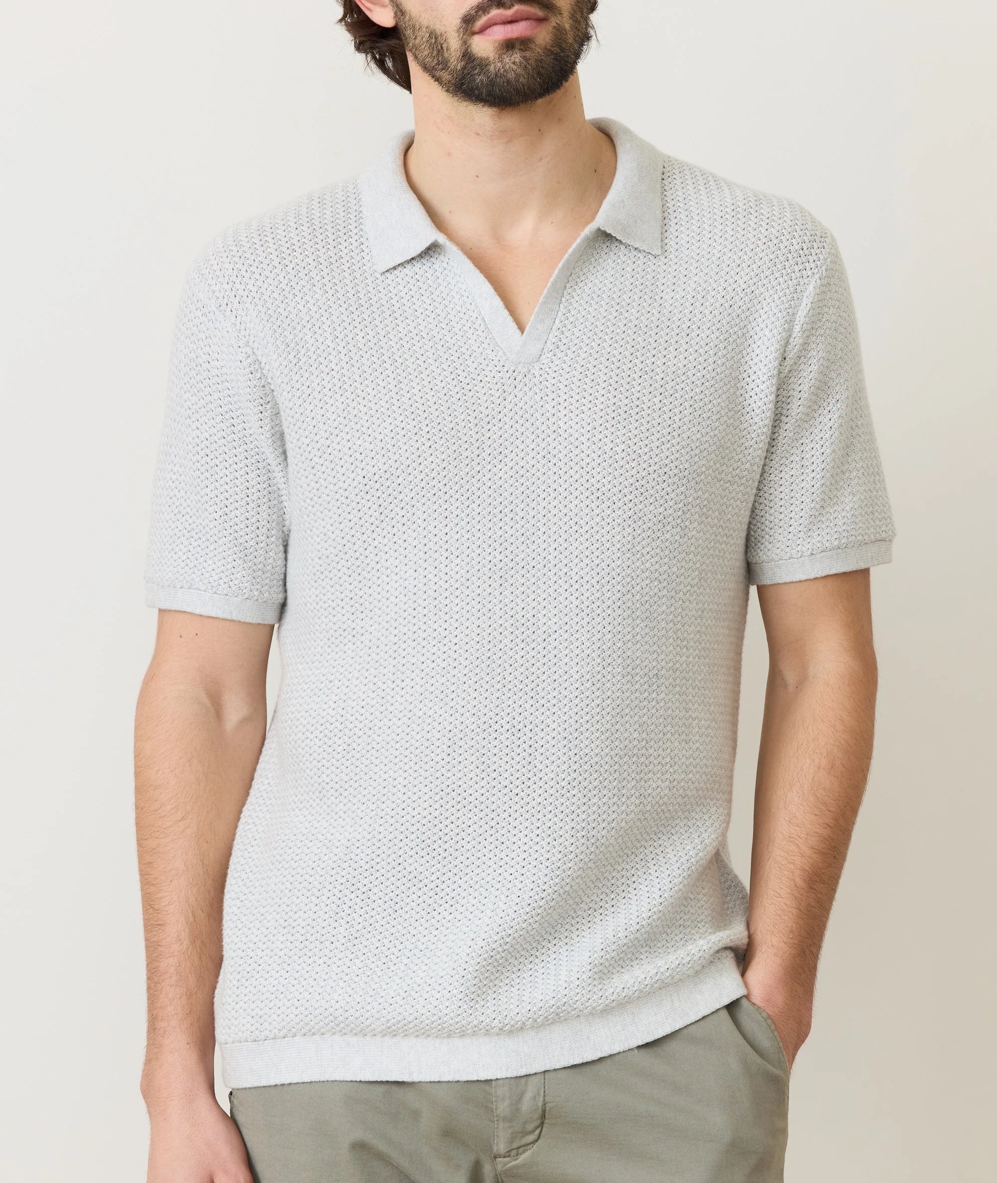 Conrad Vertical Stripe Sweater Polo