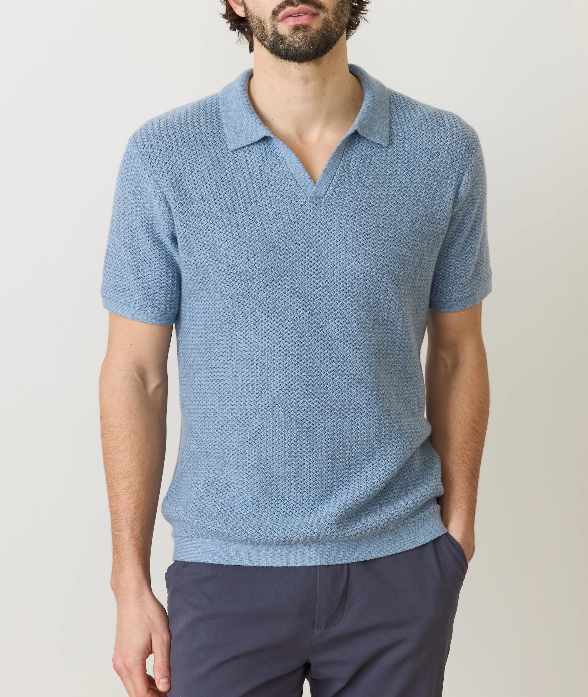 Conrad Vertical Stripe Sweater Polo