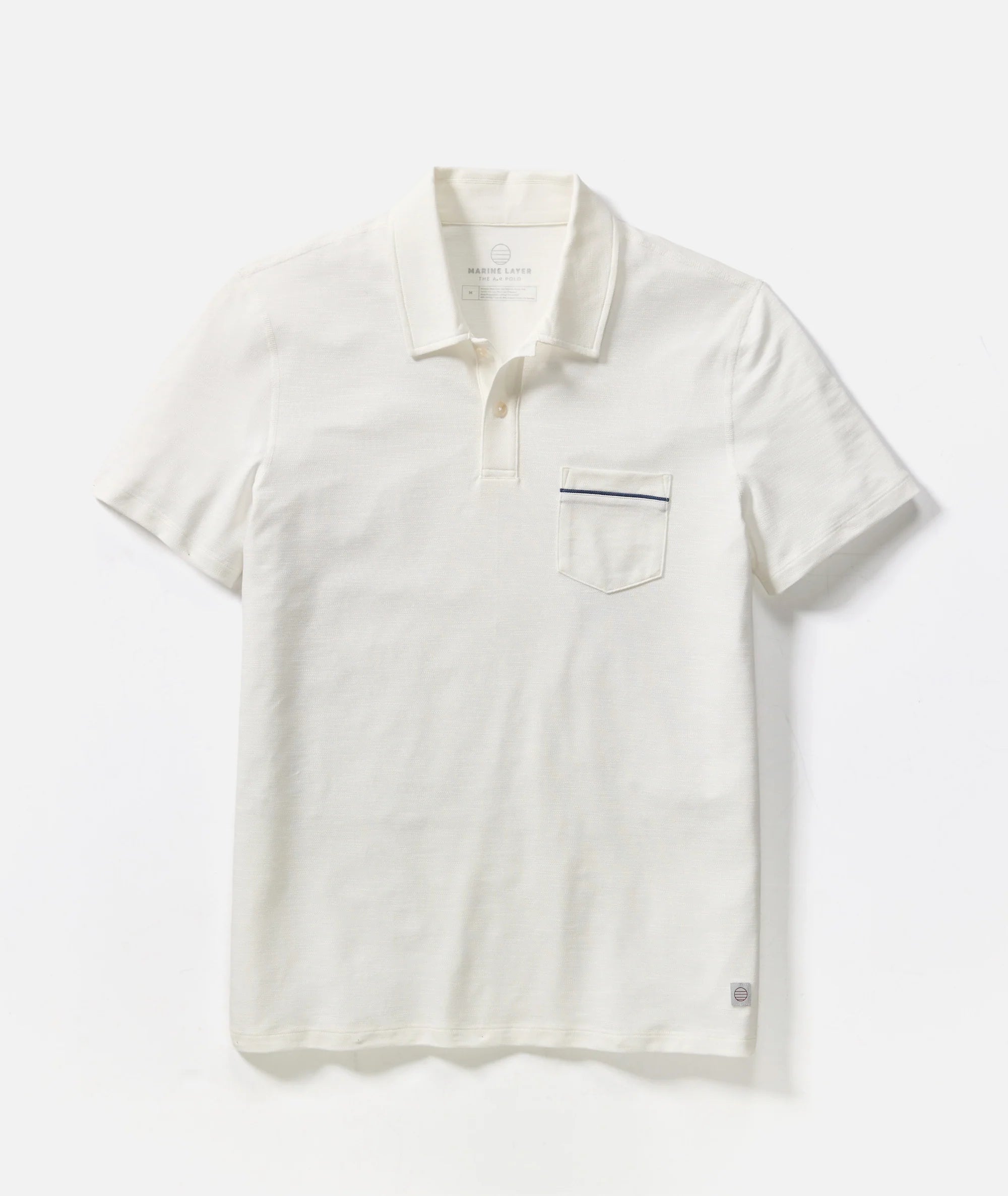 Air Pocket Polo - White