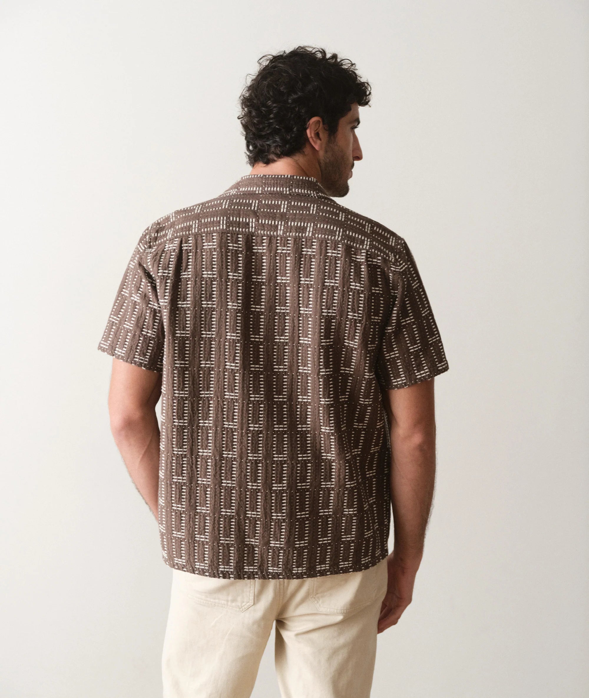Dobby Resort Shirt - Brown
