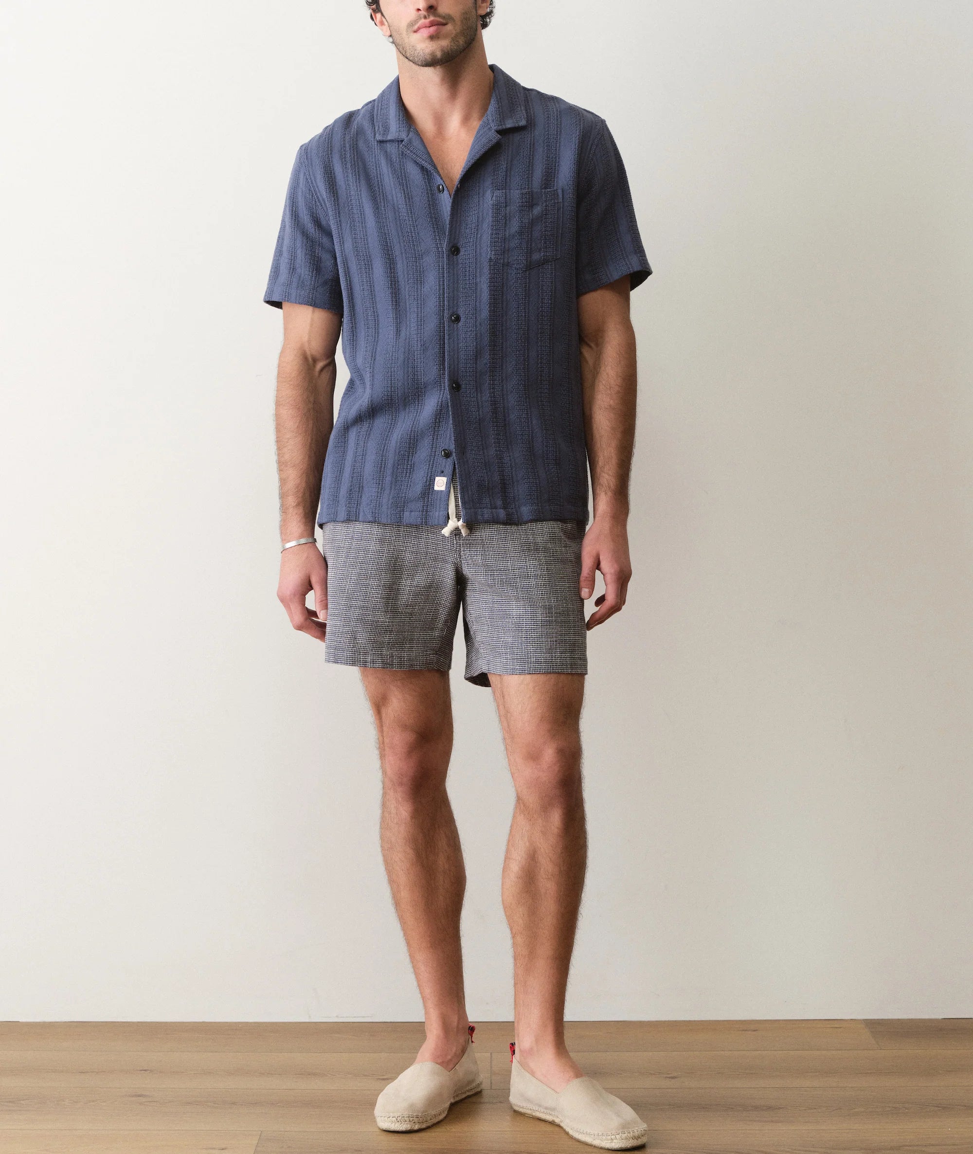 Dobby Resort Shirt - Navy