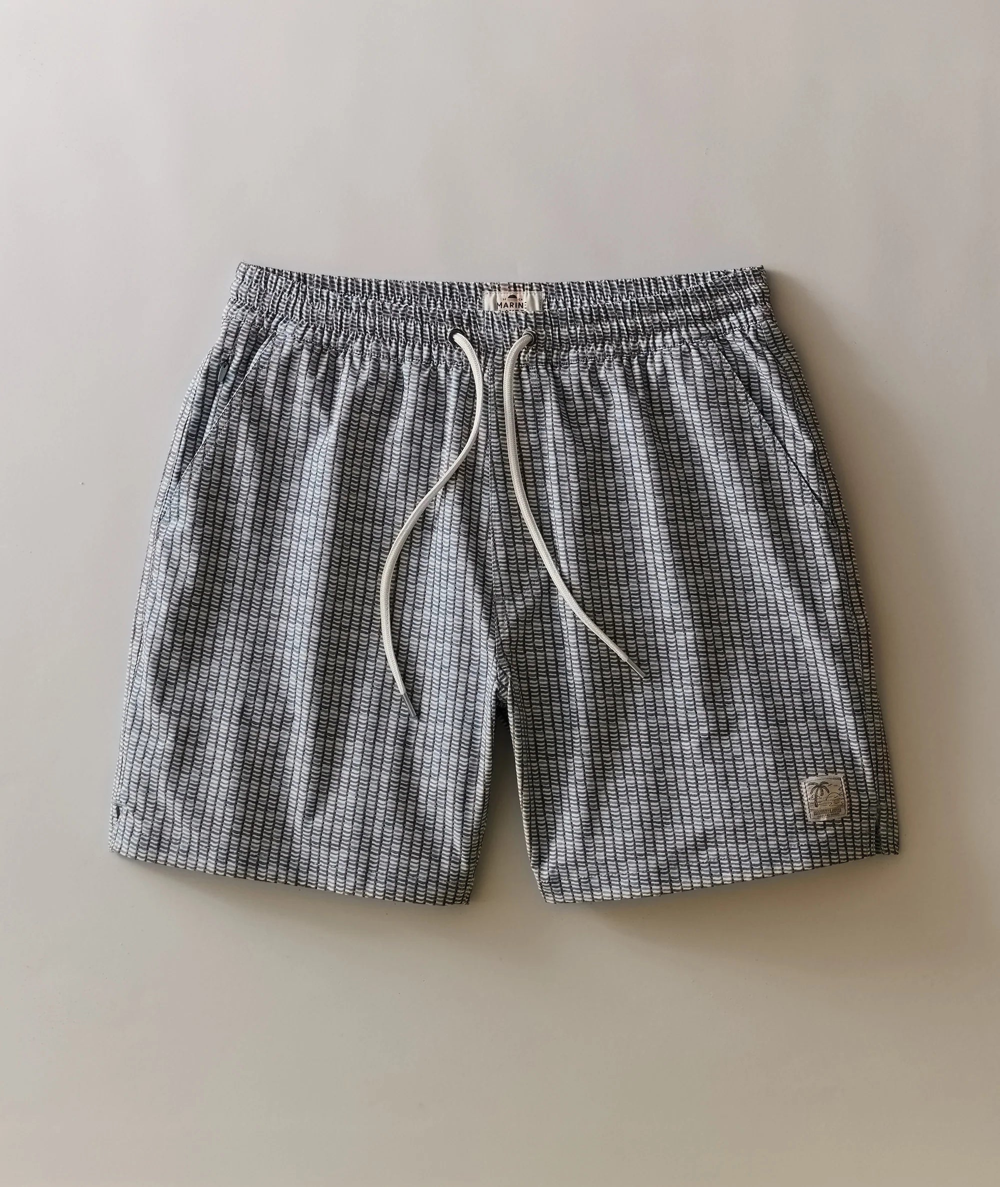 Lined Sport & Swim Short 6" - Green Matchstick Print
