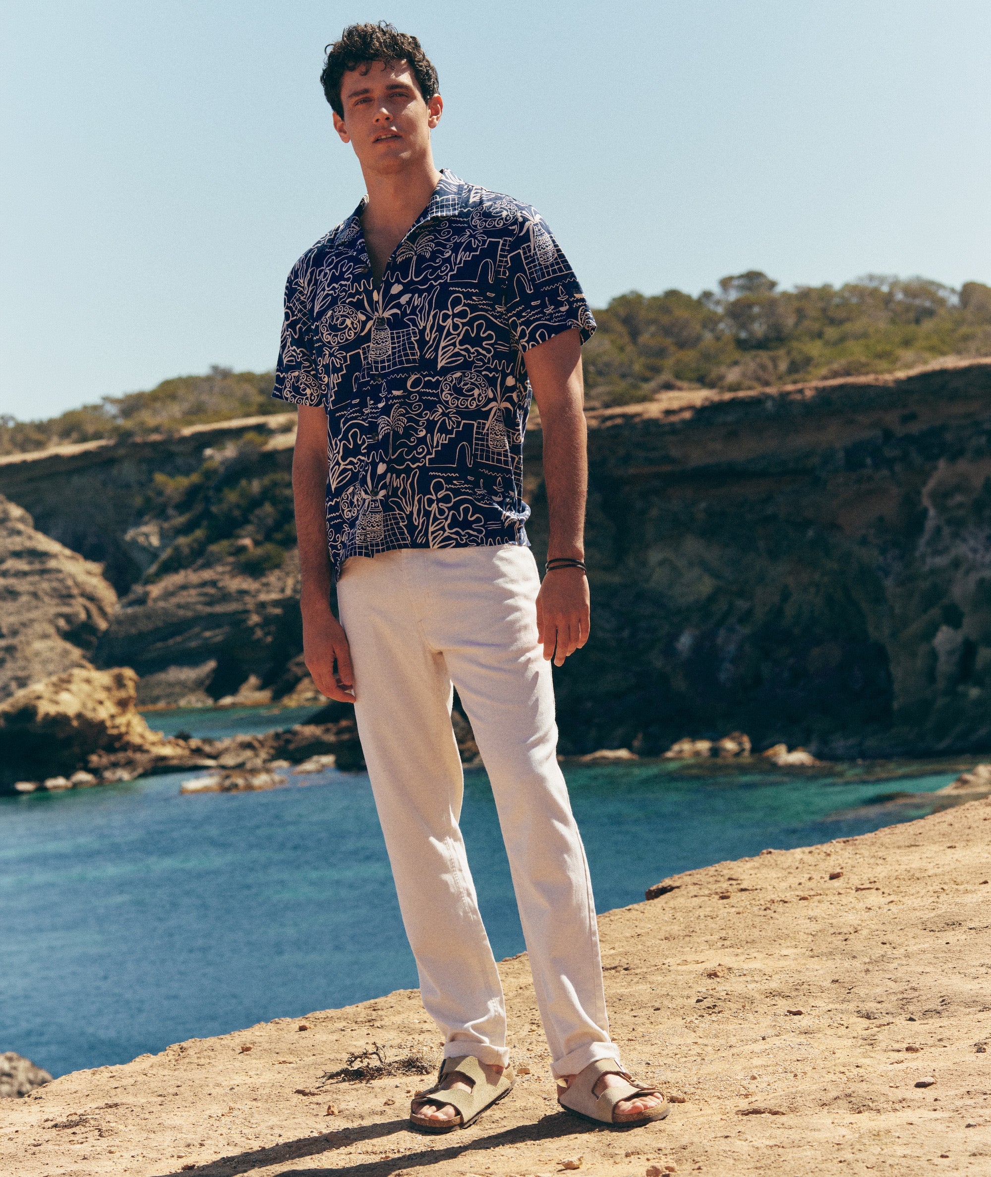 5 Pocket Linen Pant - Slim Straight - Natural
