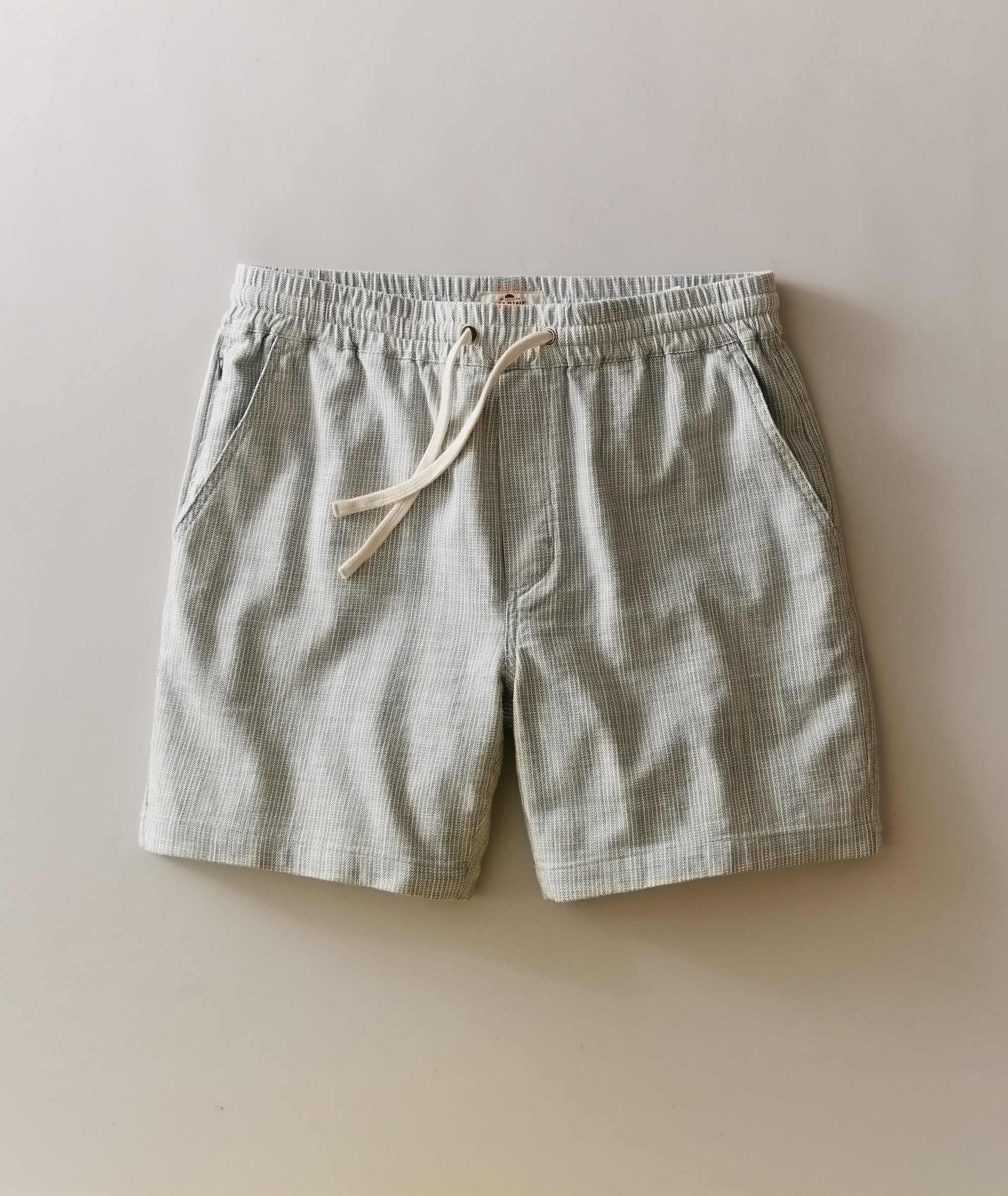 Saturday Beach Short 6" - Green Stripe