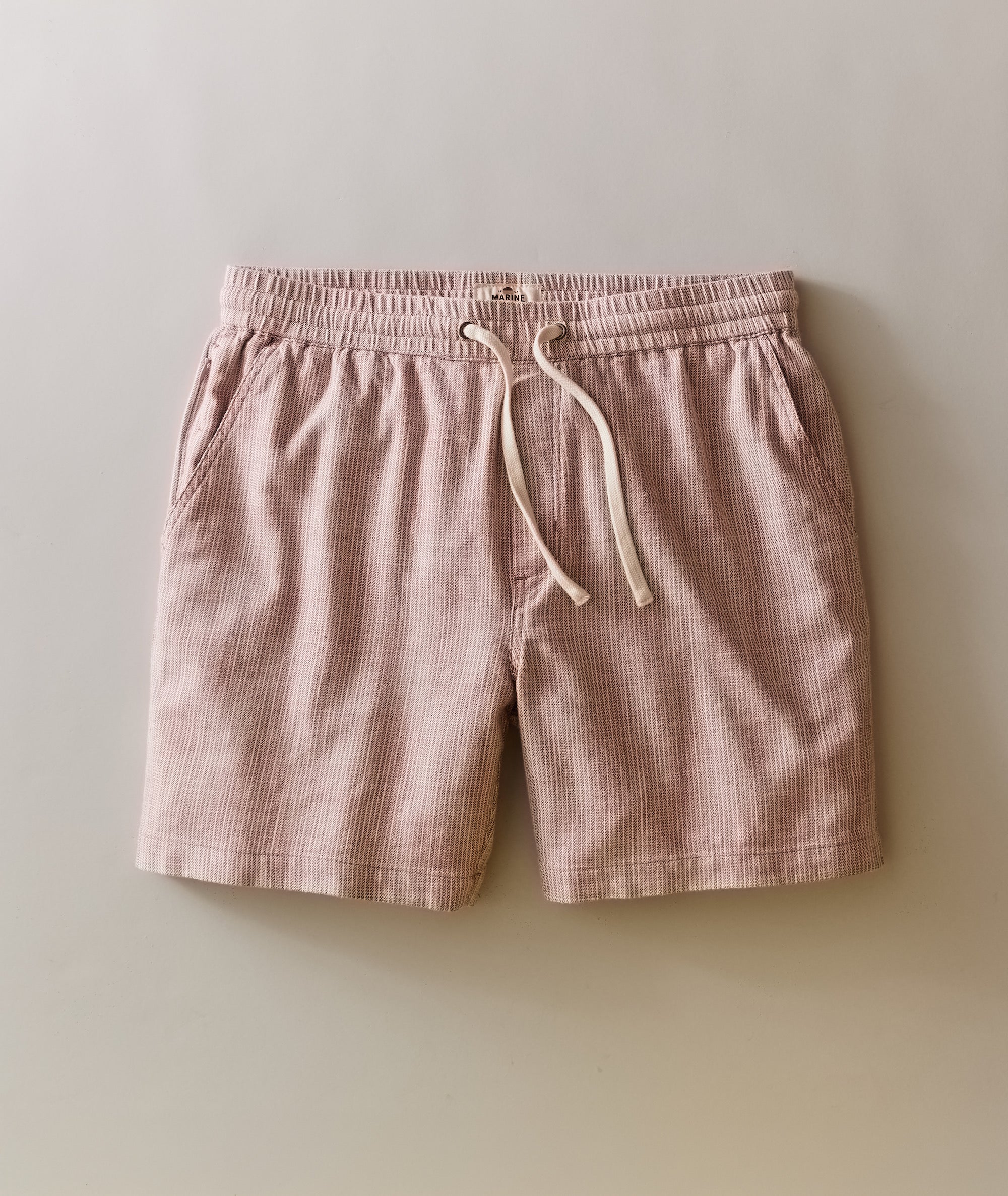 Saturday Beach Short 6" - Withered Rose Stripe