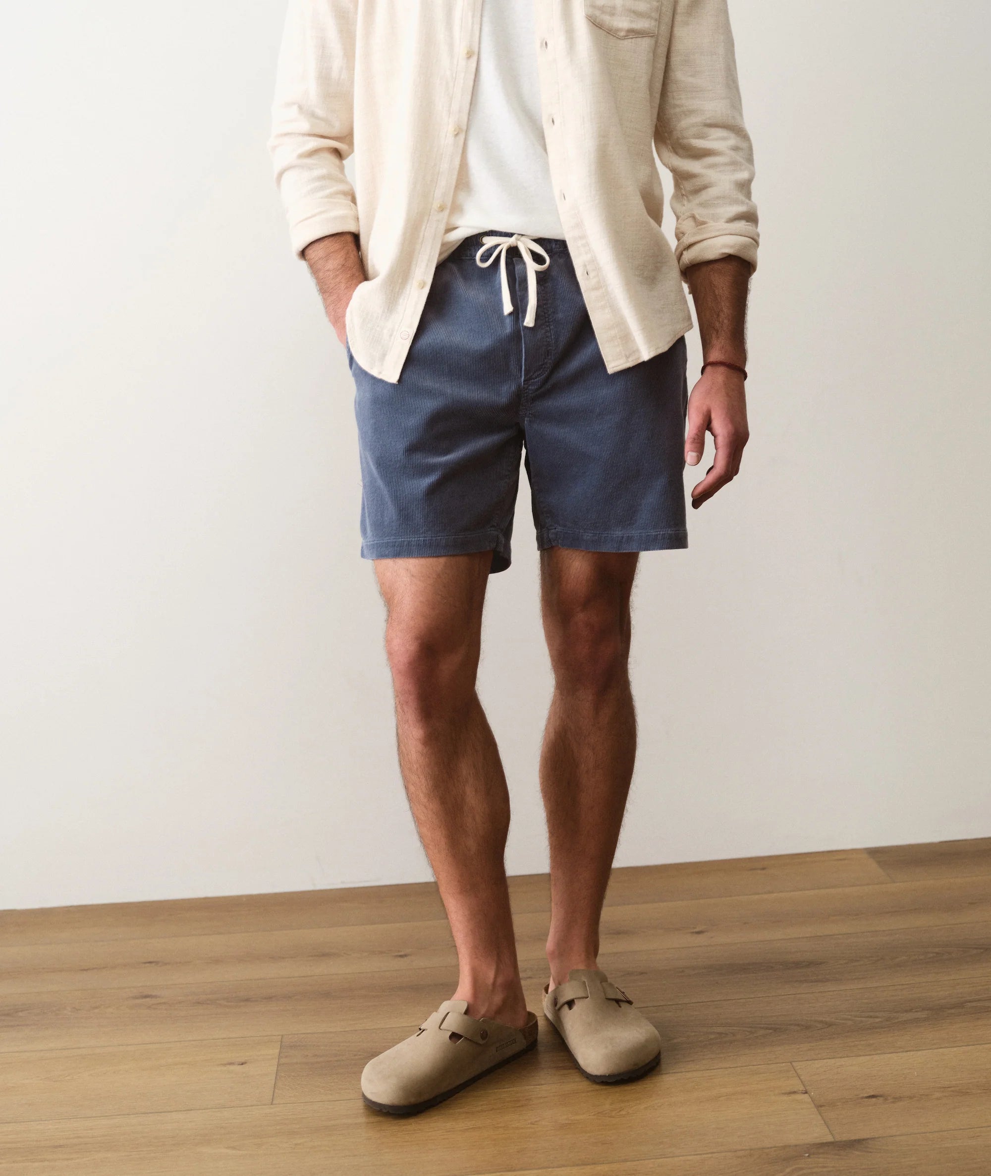 Saturday Corduroy Short 6" - Faded Navy