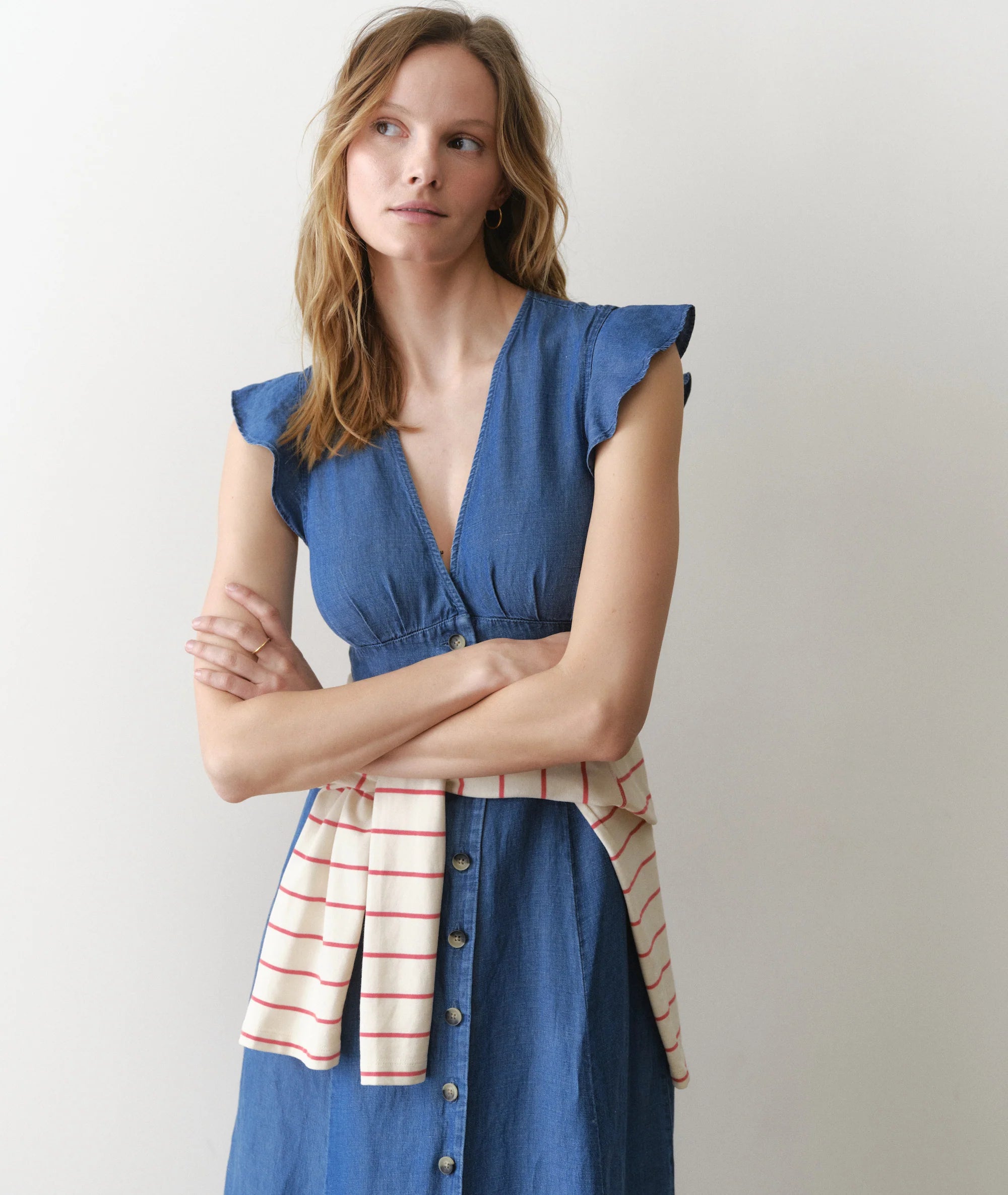 Camila Midi Dress - Medium Wash