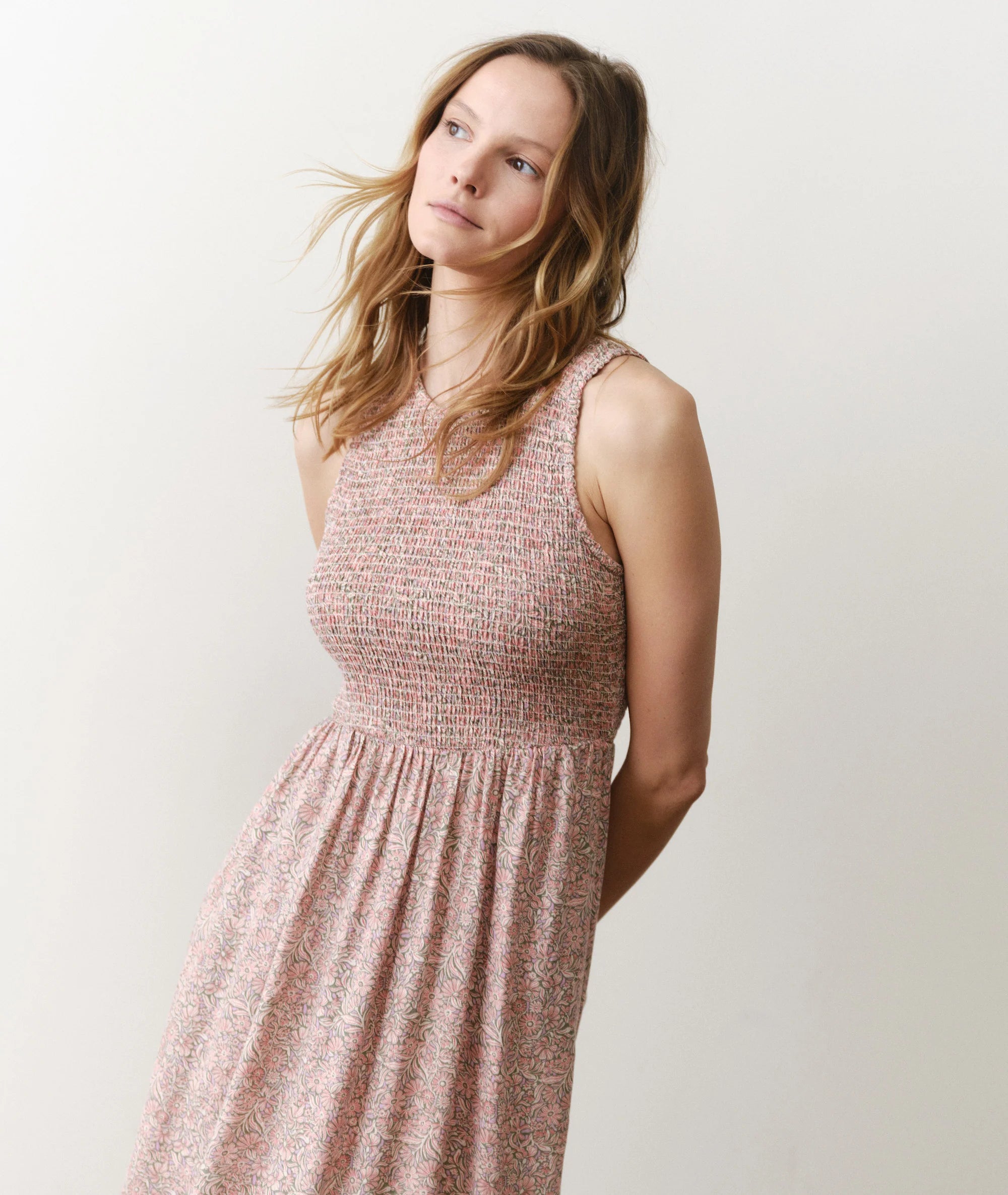 Darcy Smocked Maxi Dress - Bouquet