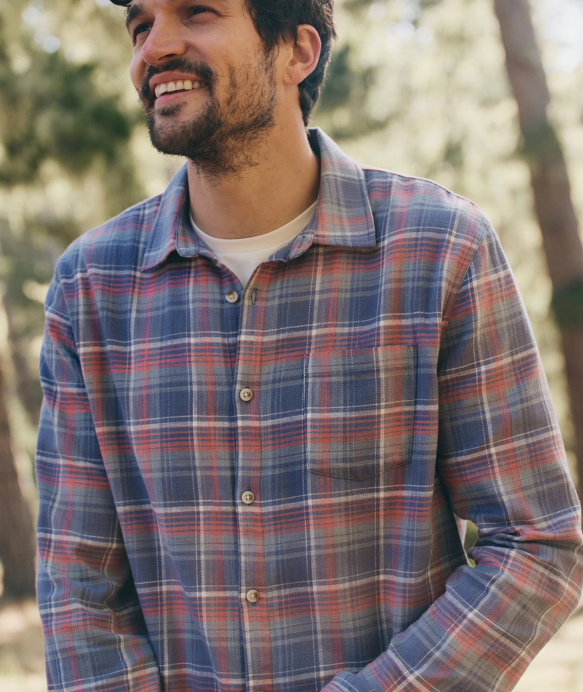 Stretch Selvage Long Sleeve Shirt