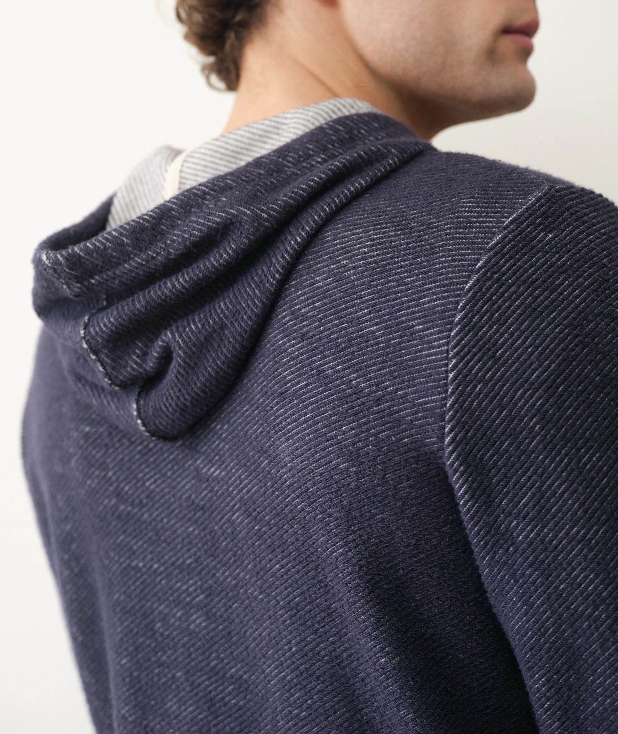 Portola Beach Hoodie - Navy / White