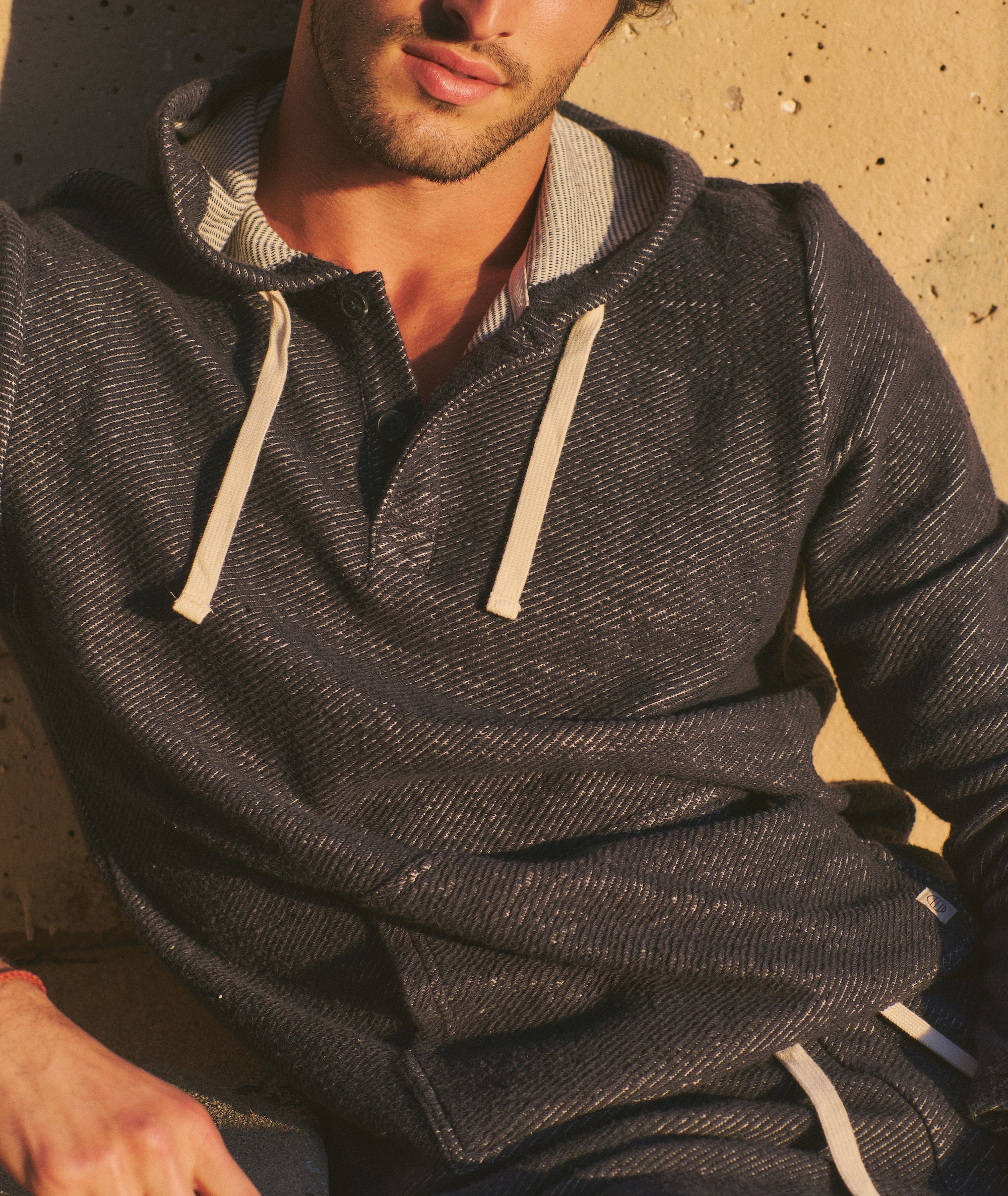 Portola Beach Hoodie - Navy / White