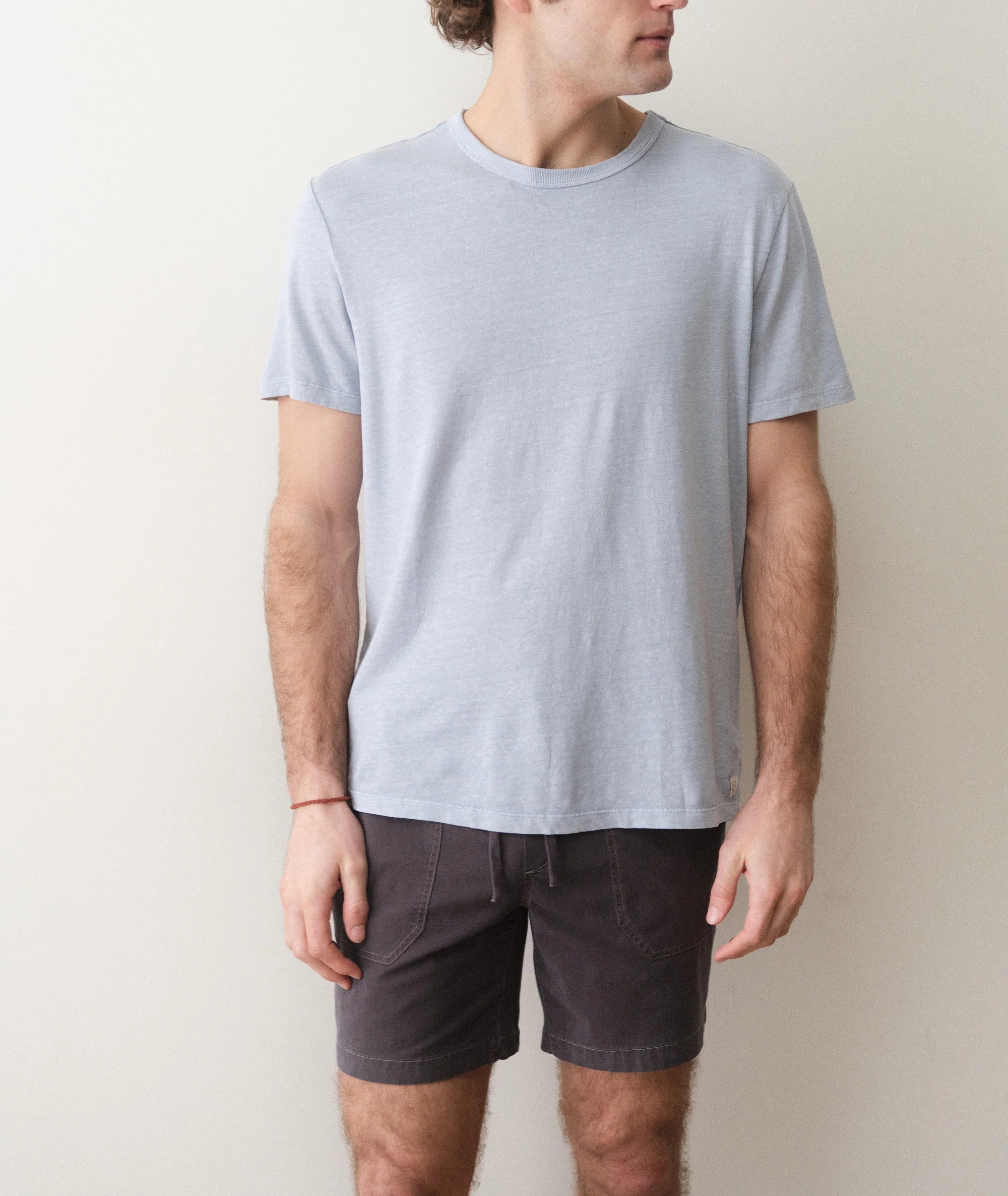 Relaxed Hemp Cotton Tee - Soft Chambray